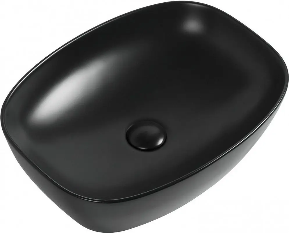 Изображение товара Раковина накладная Aquanet fine FINE-1-MB 50см цвет черный