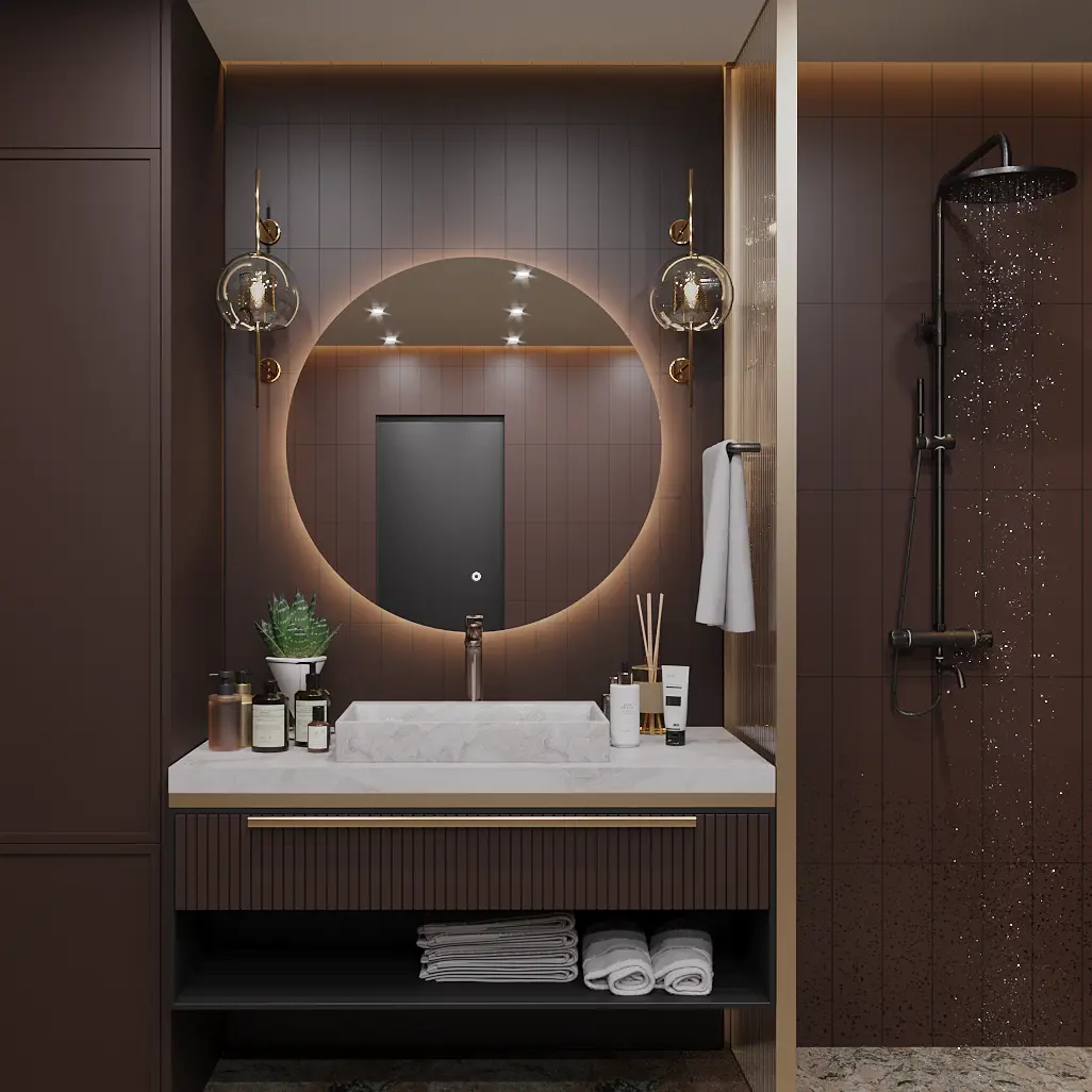 Изображение товара Зеркало для ванной Alias m90903 с подсветкой 90x90см