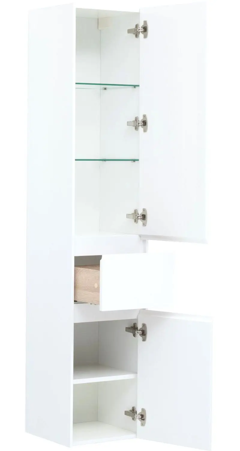 Изображение товара Шкаф-пенал для ванной Aquanet Бруклин 35 белый 162.50x35см