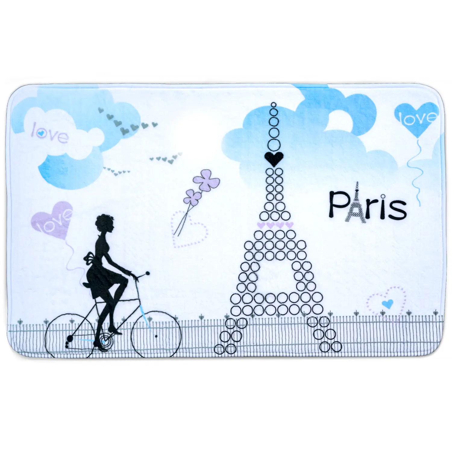 Изображение товара Коврик для ванной комнаты Tatkraft 14886 50x80см цвет белый