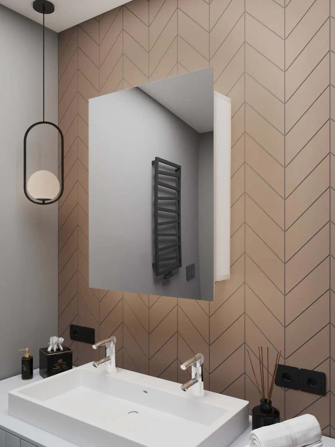 Изображение товара Шкаф зеркальный подвесной Alias sh7050l 40x60см цвет белый