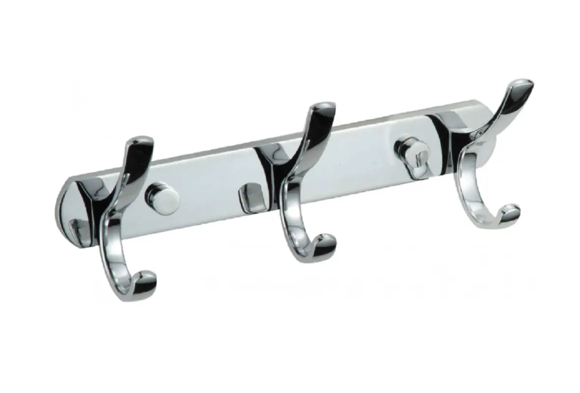 Изображение товара Крючок для ванной Savol S-004253 цвет хромированный 3 шт