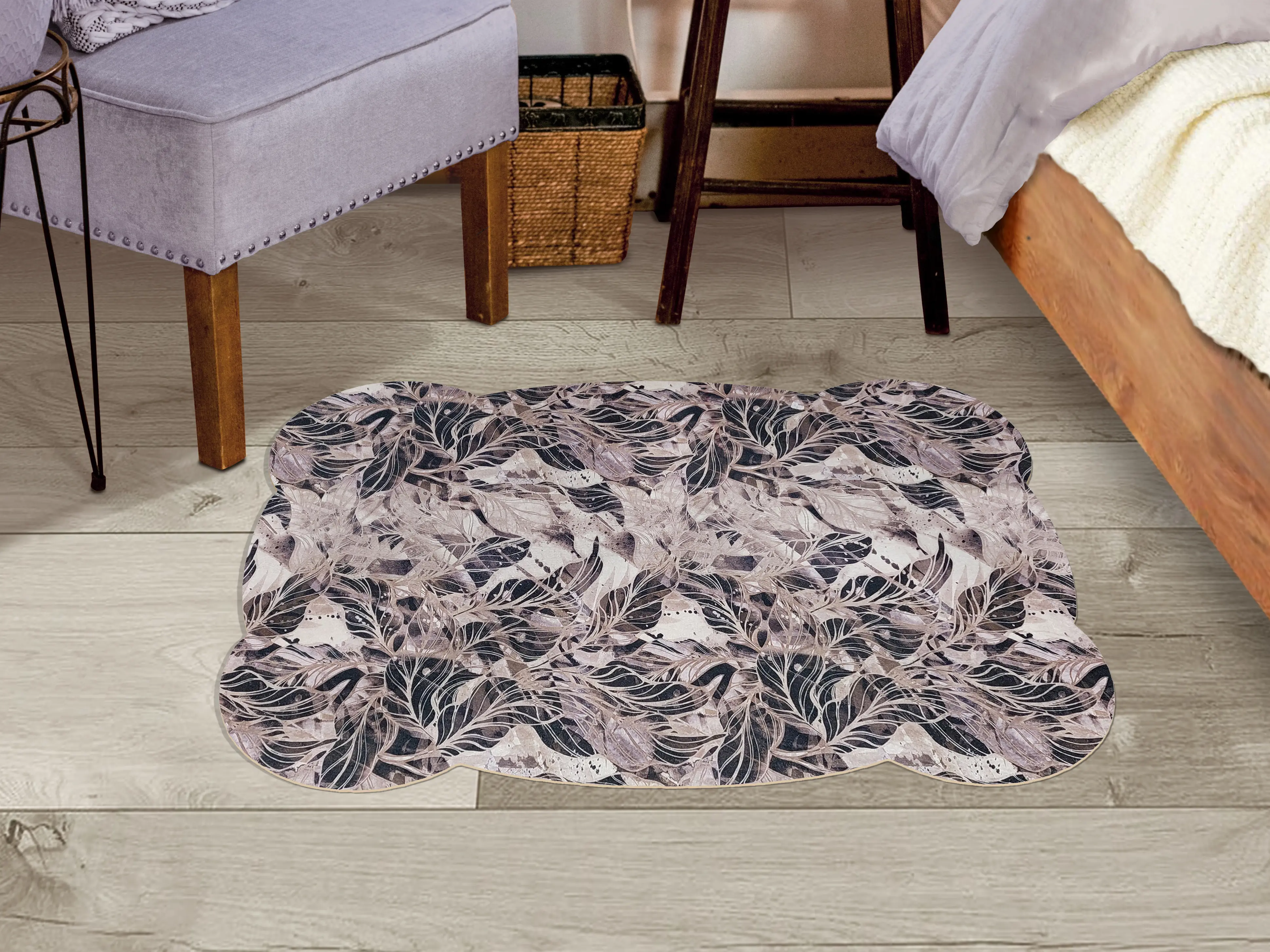 Изображение товара Коврик для ванной комнаты Shahintex 817450 78x50см цвет коричневый