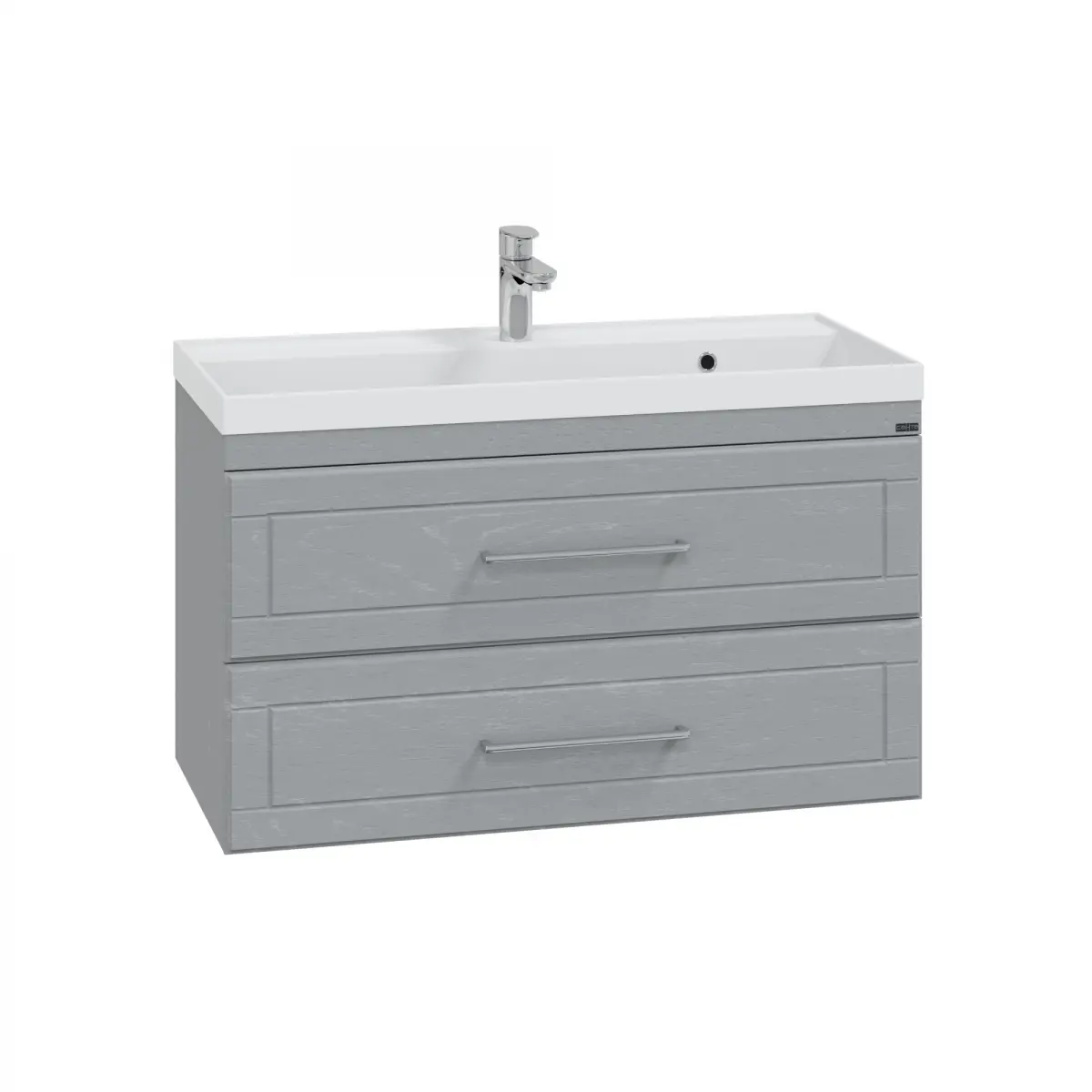 Изображение товара Тумба под раковину подвесная Санта 221021 100см цвет серый дуб