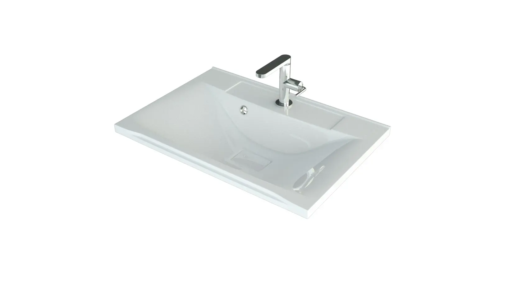 Изображение товара Раковина мебельная Madera Milen 75см цвет белый