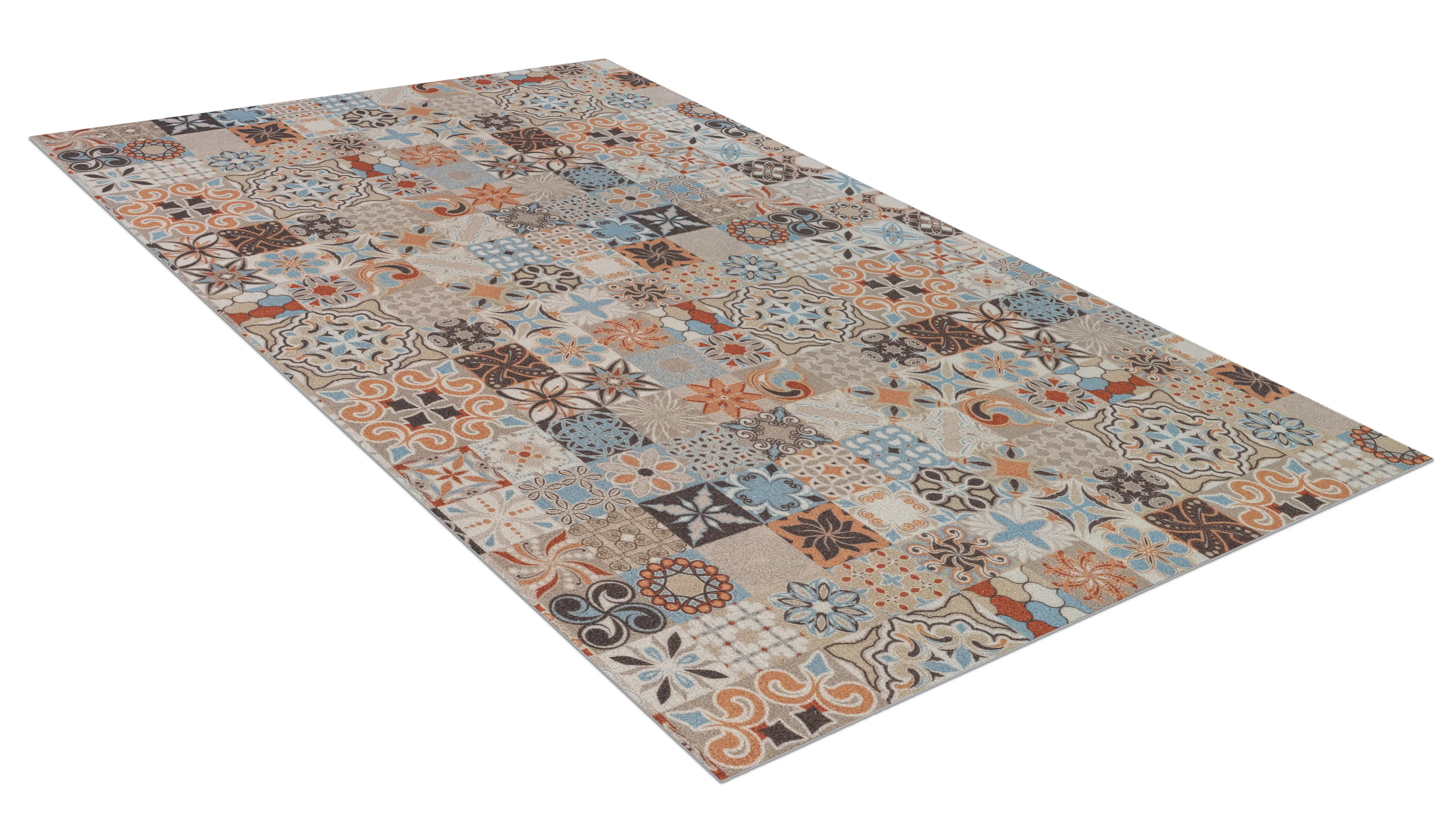 Изображение товара Коврик для ванной комнаты Icarpet 827442 150x100см цвет разноцветный