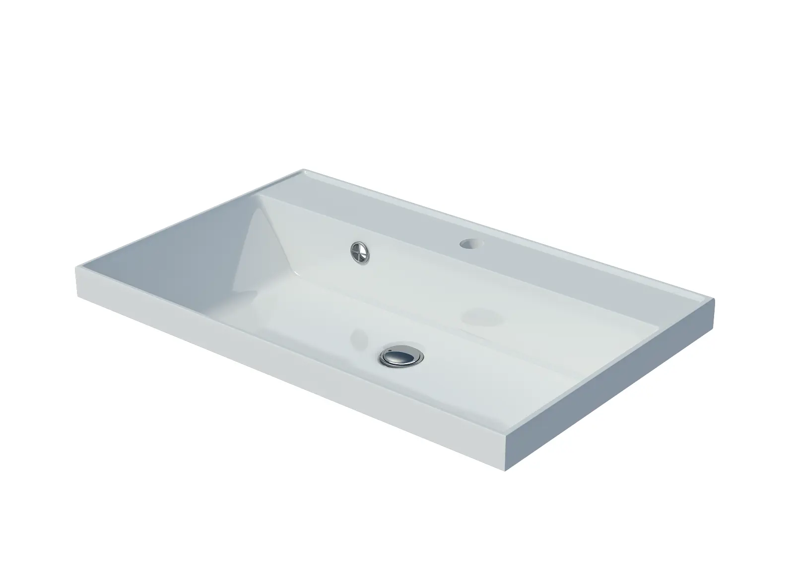 Изображение товара Раковина мебельная Madera Classica 70 70см цвет белый