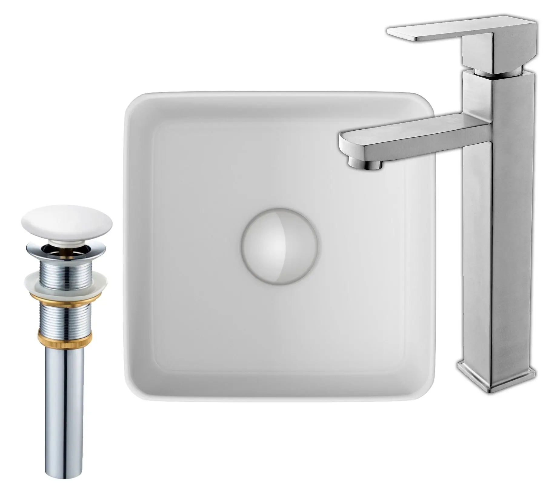 Изображение товара Раковина накладная Bauedge раковина BH1068 30см цвет белый