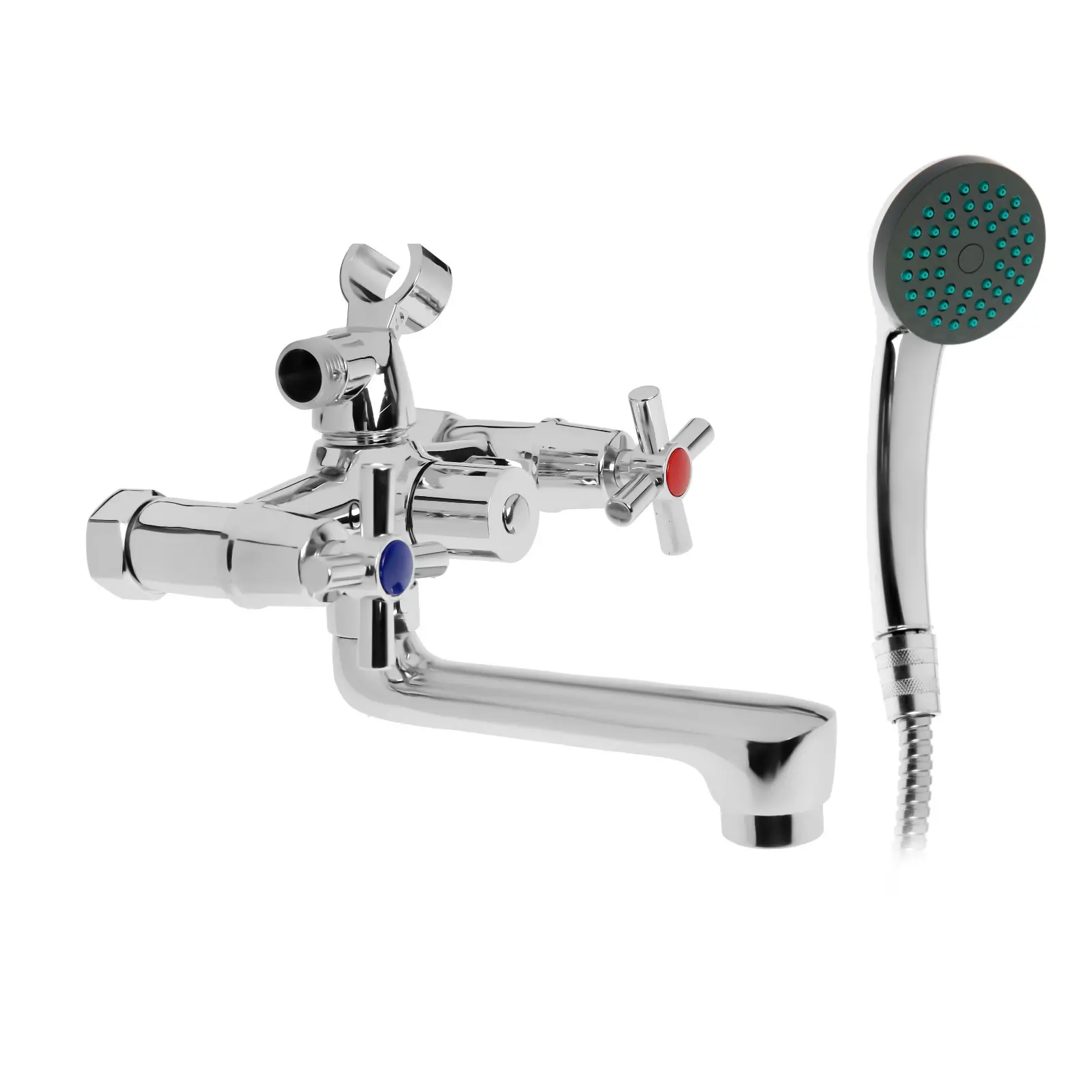 Изображение товара Смеситель для ванны Zein 9278937 однорычажный с душевой лейкой цвет хром