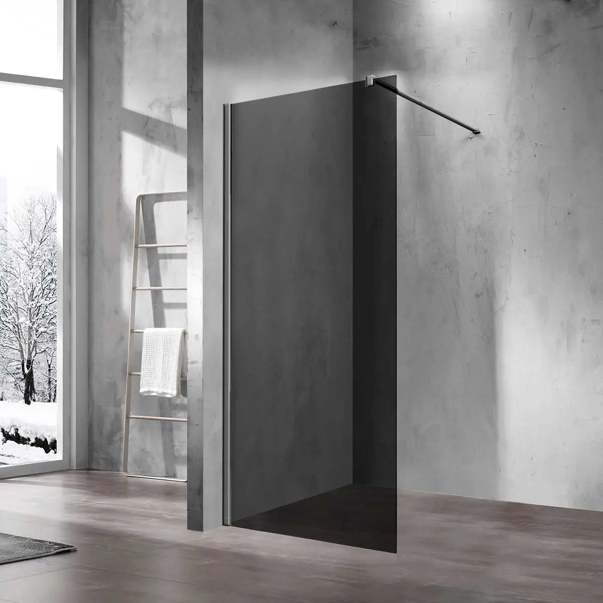 Изображение товара Душевая перегородка Vincea VSW-1H100CGGM 100x200см хромированный профиль