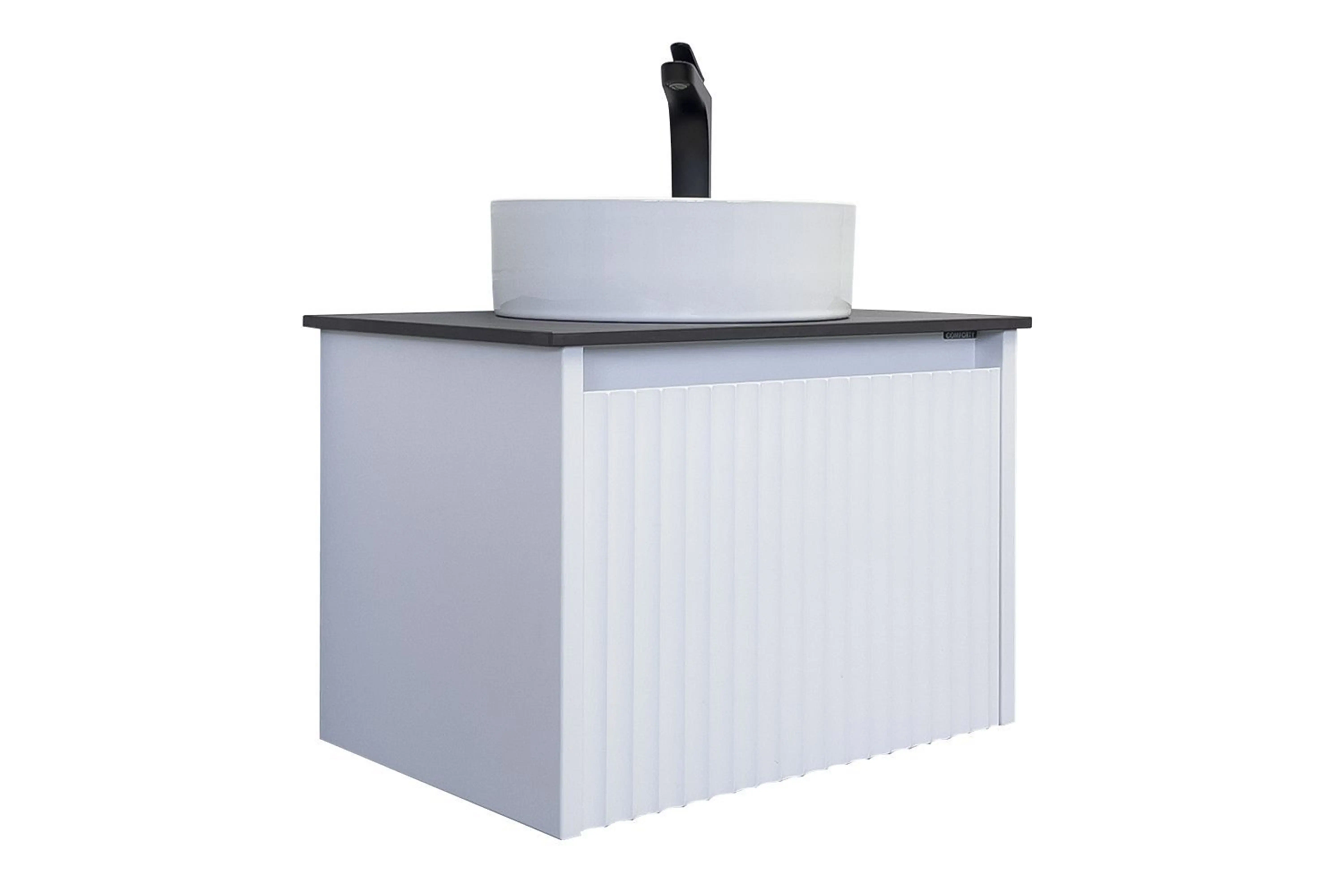 Изображение товара Тумба под раковину Comforty Марсель 00-00012272 60см со столешницей и раковиной цвет белый