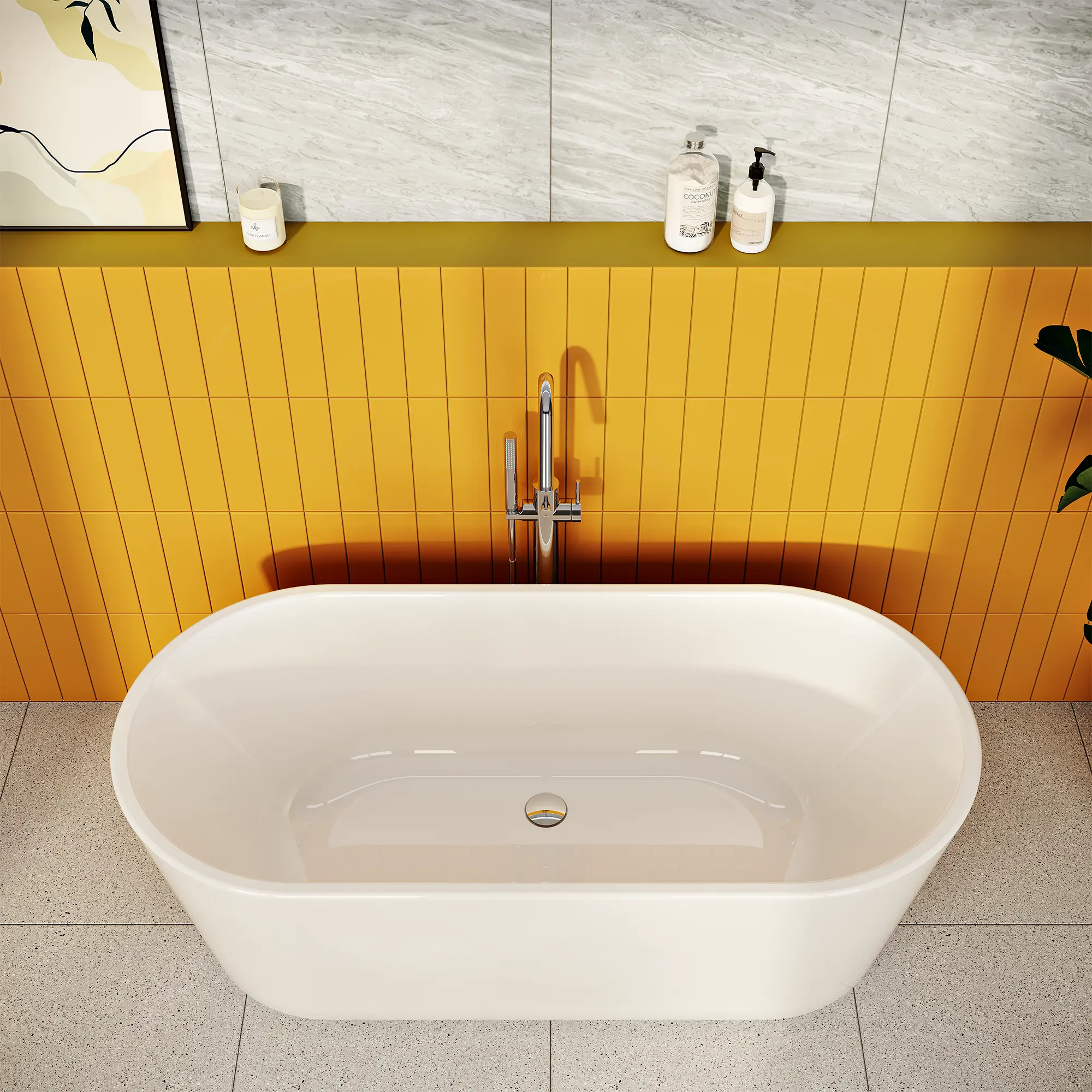 Изображение товара Отдельностоящая ванна Vitra 65380006000 акрил 180x80см