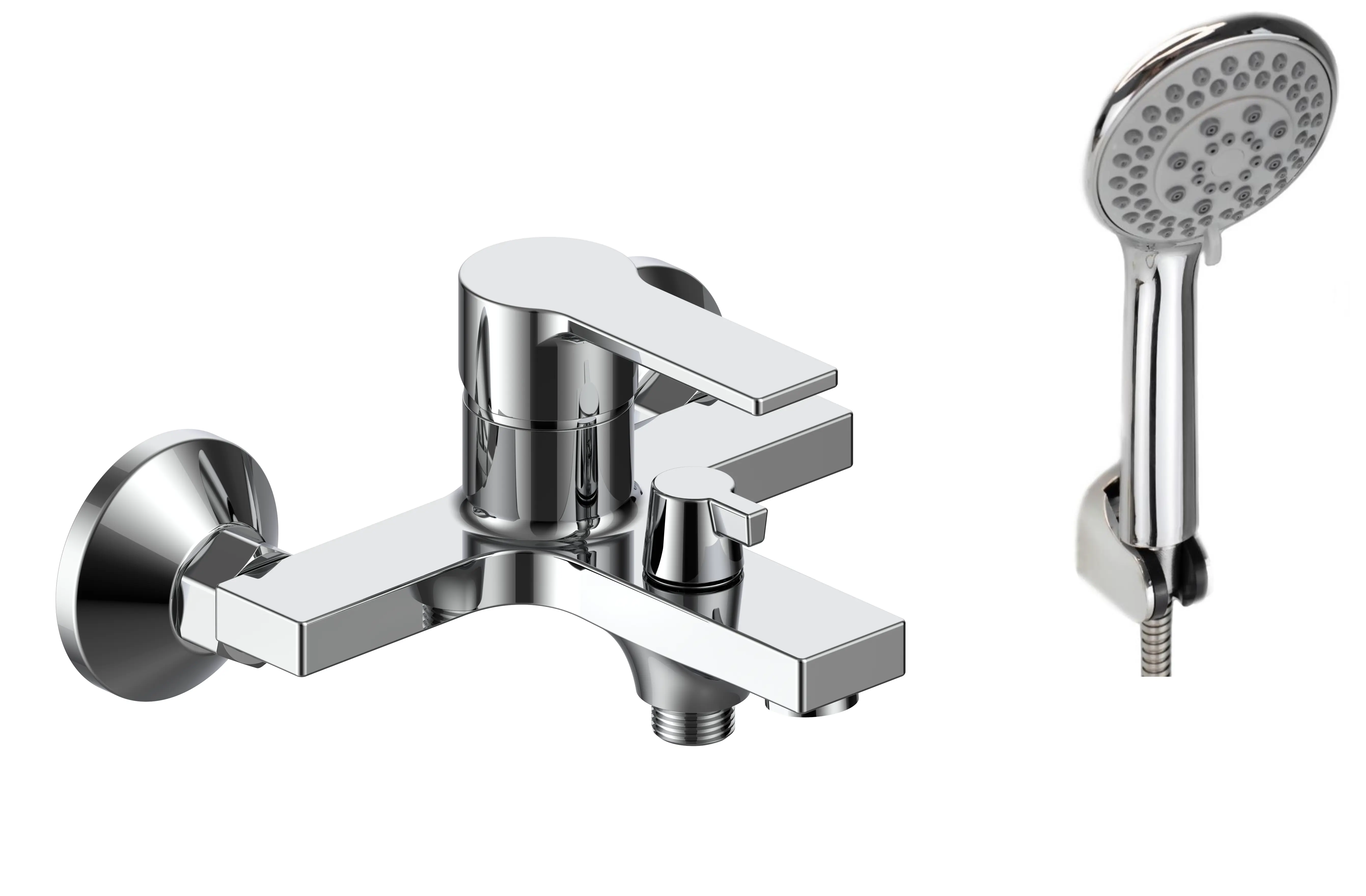 Изображение товара Смеситель для ванны Voda RF54acs однорычажный с душевой лейкой цвет хром