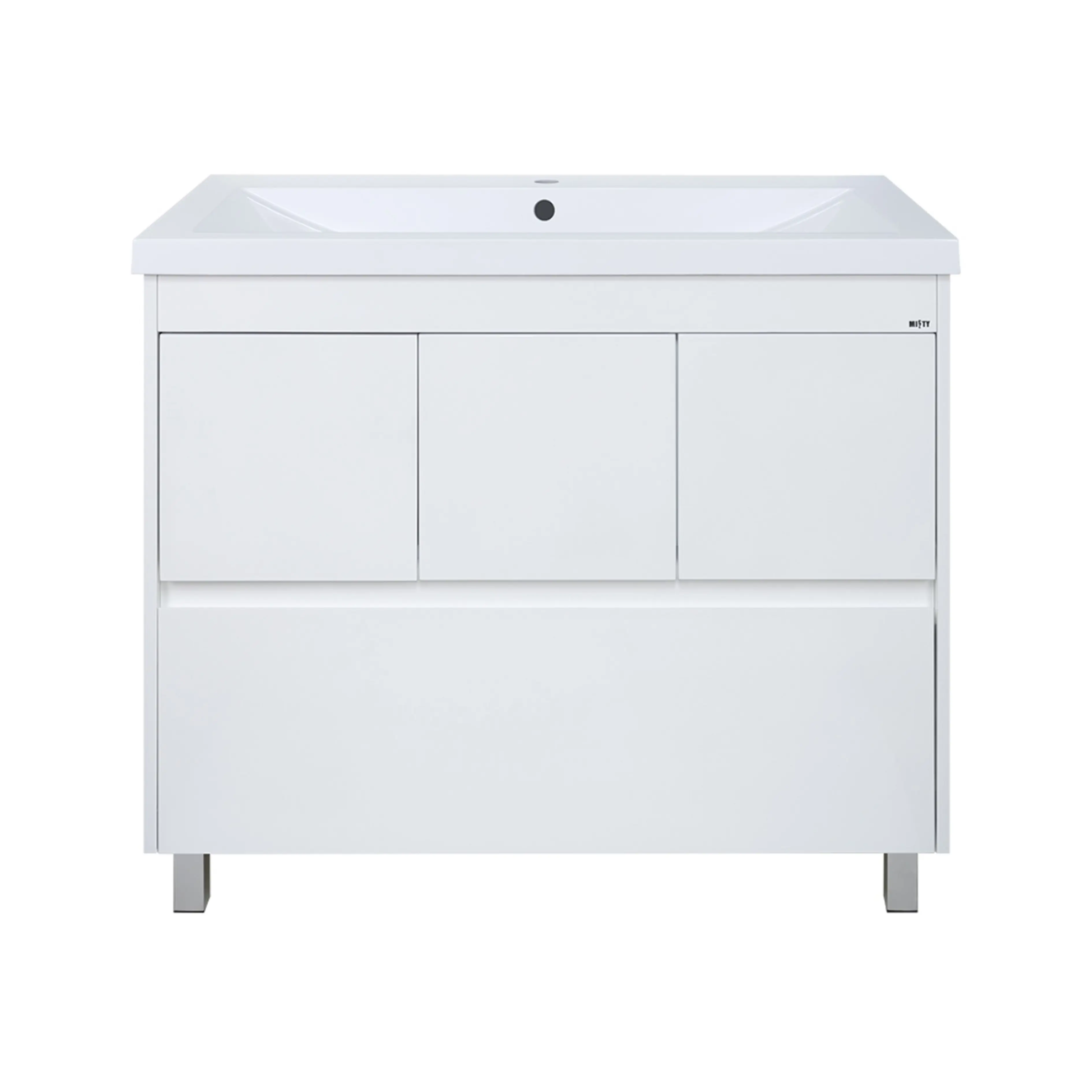 Изображение товара Тумба под раковину Misty Алиса УТ000011239 100см с раковиной цвет белый