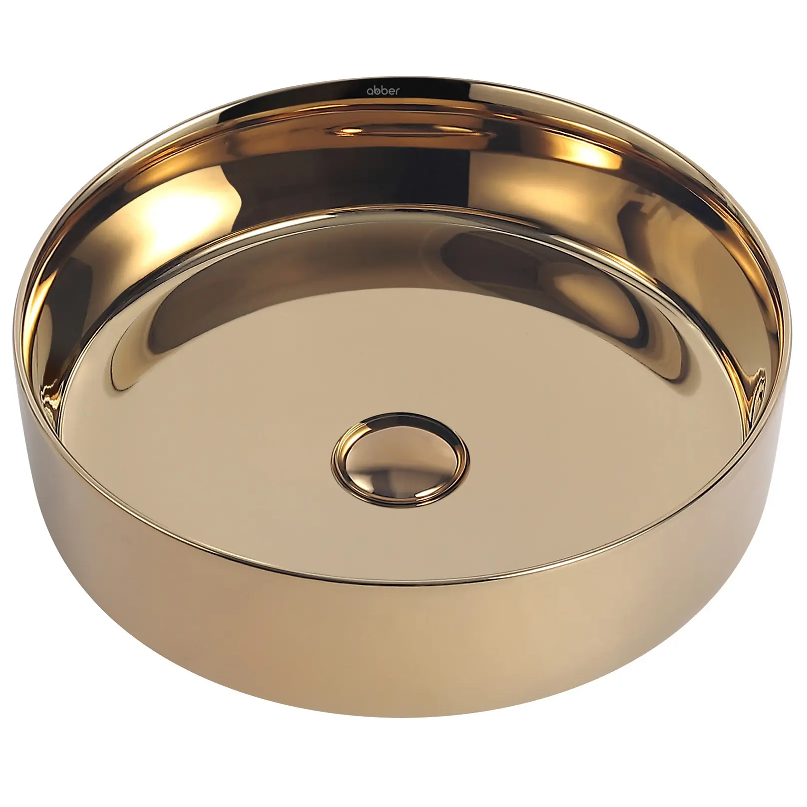 Изображение товара Раковина накладная Abber bequem AC2109GG 40см цвет жёлтый/золотой