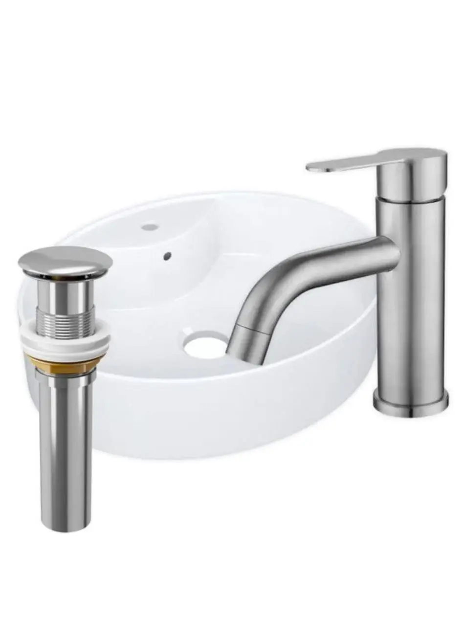 Изображение товара Раковина накладная Bauedge ybd2486 YBD2486 51см цвет белый