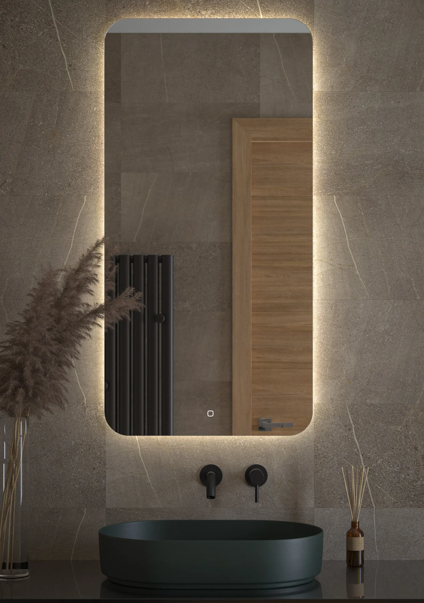 Изображение товара Зеркало для ванной Defesto Opti DF 2808S с подсветкой 60x120см