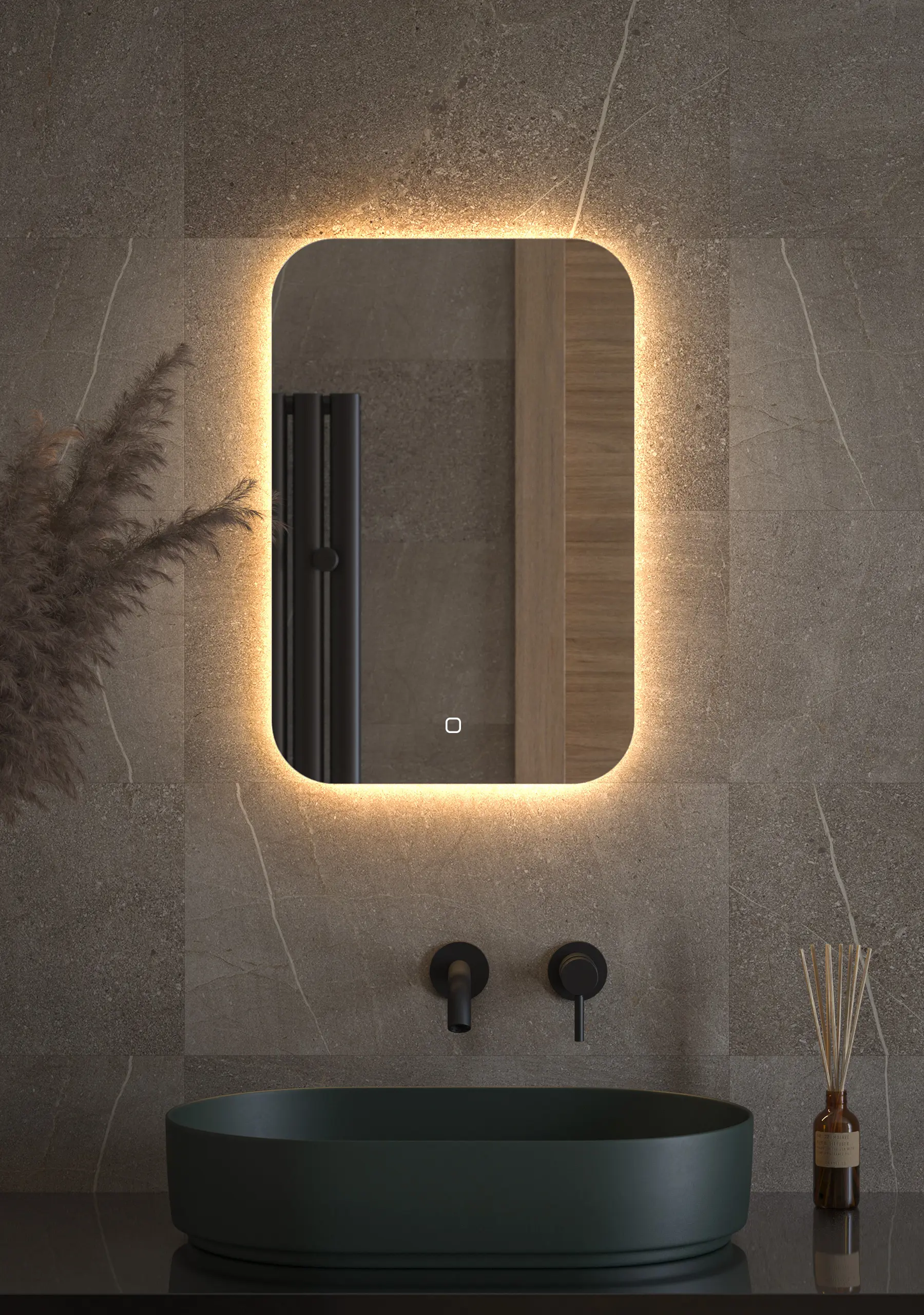 Изображение товара Зеркало для ванной Defesto Opti DF 2812S с подсветкой 40x60см