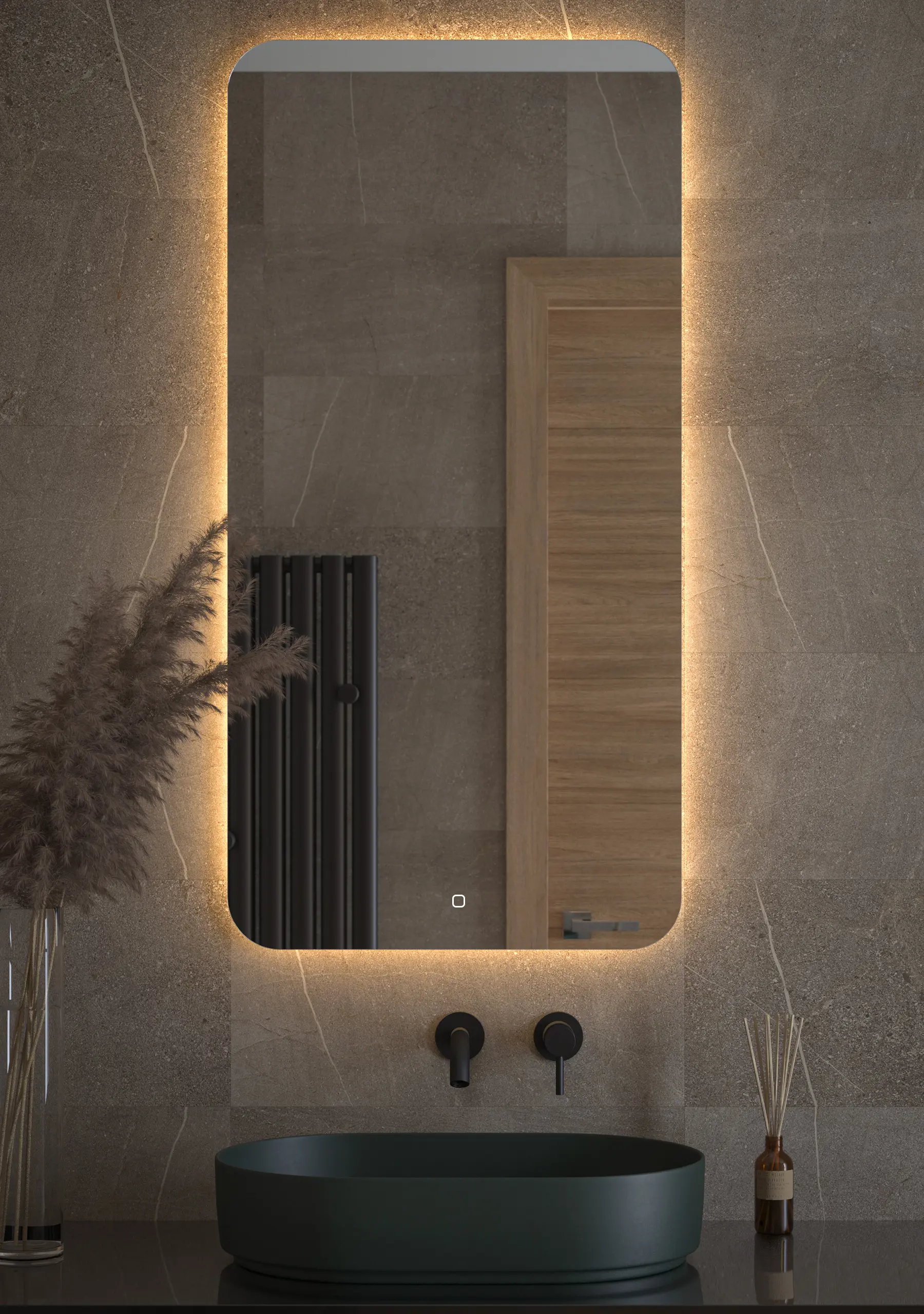 Изображение товара Зеркало для ванной Defesto Opti DF 2818S с подсветкой 60x120см