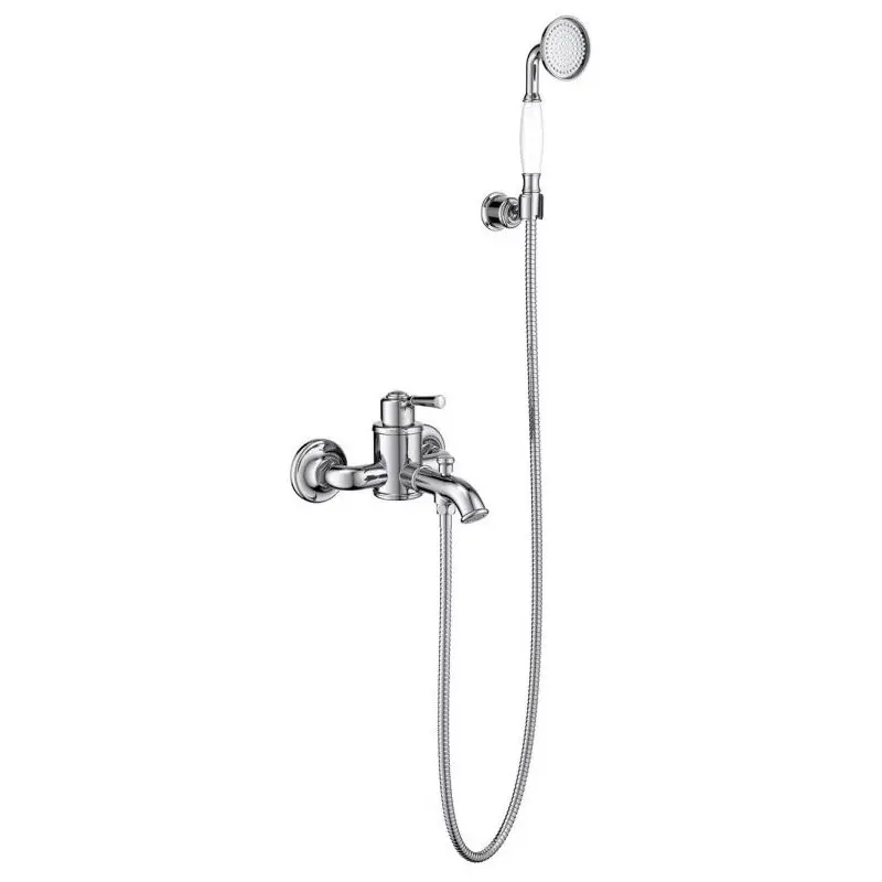 Изображение товара Смеситель для ванны Aquatek Классик AQ1549CR однорычажный с душевой лейкой цвет хром