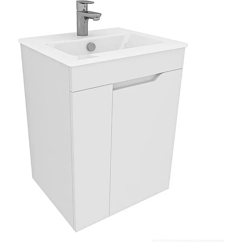 Изображение товара Тумба под раковину Aquanet Практика 00330451 47.80см Напольный цвет белый матовый