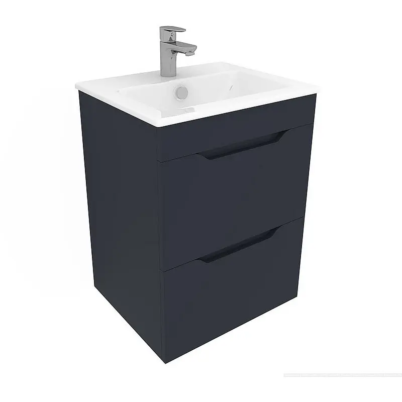 Изображение товара Тумба под раковину Aquanet Практика 00330456 47.80см Напольный цвет маренго