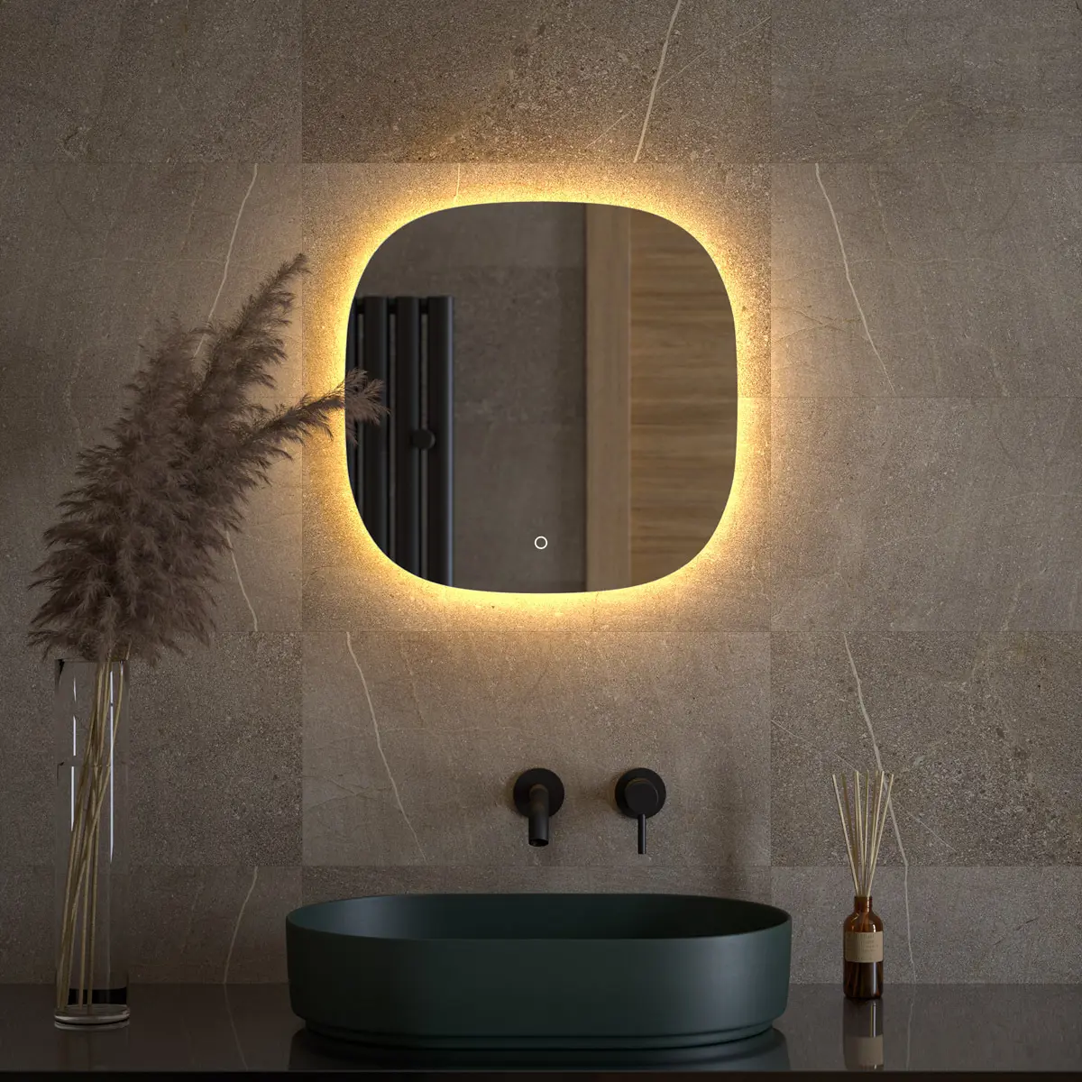 Изображение товара Зеркало для ванной Defesto Opti DF 2858S с подсветкой 50x50см