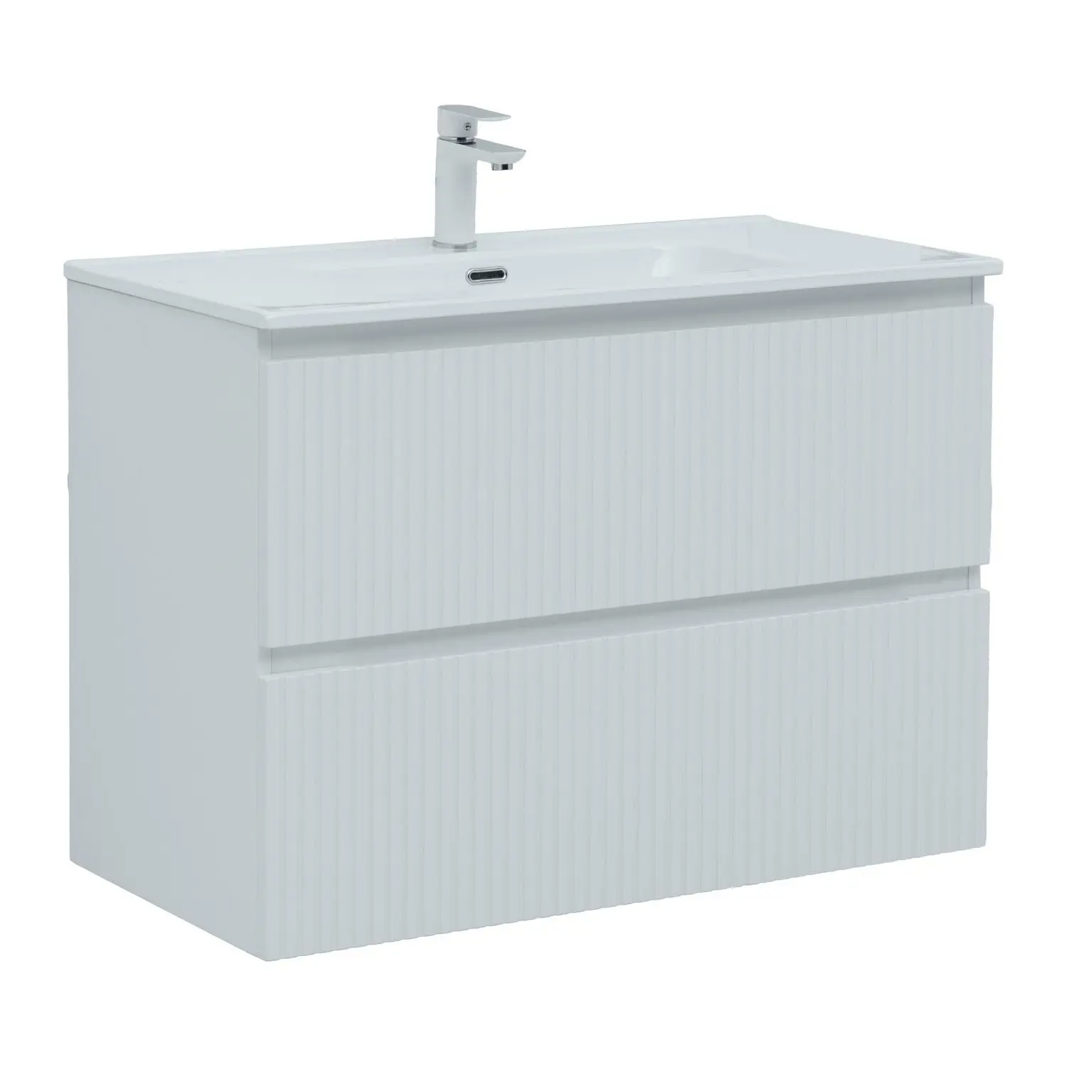 Изображение товара Тумба под раковину подвесная Aquanet Тумба под раковину aquanet джейн (flat) 90 белый матовый 00335425 90см цвет белый