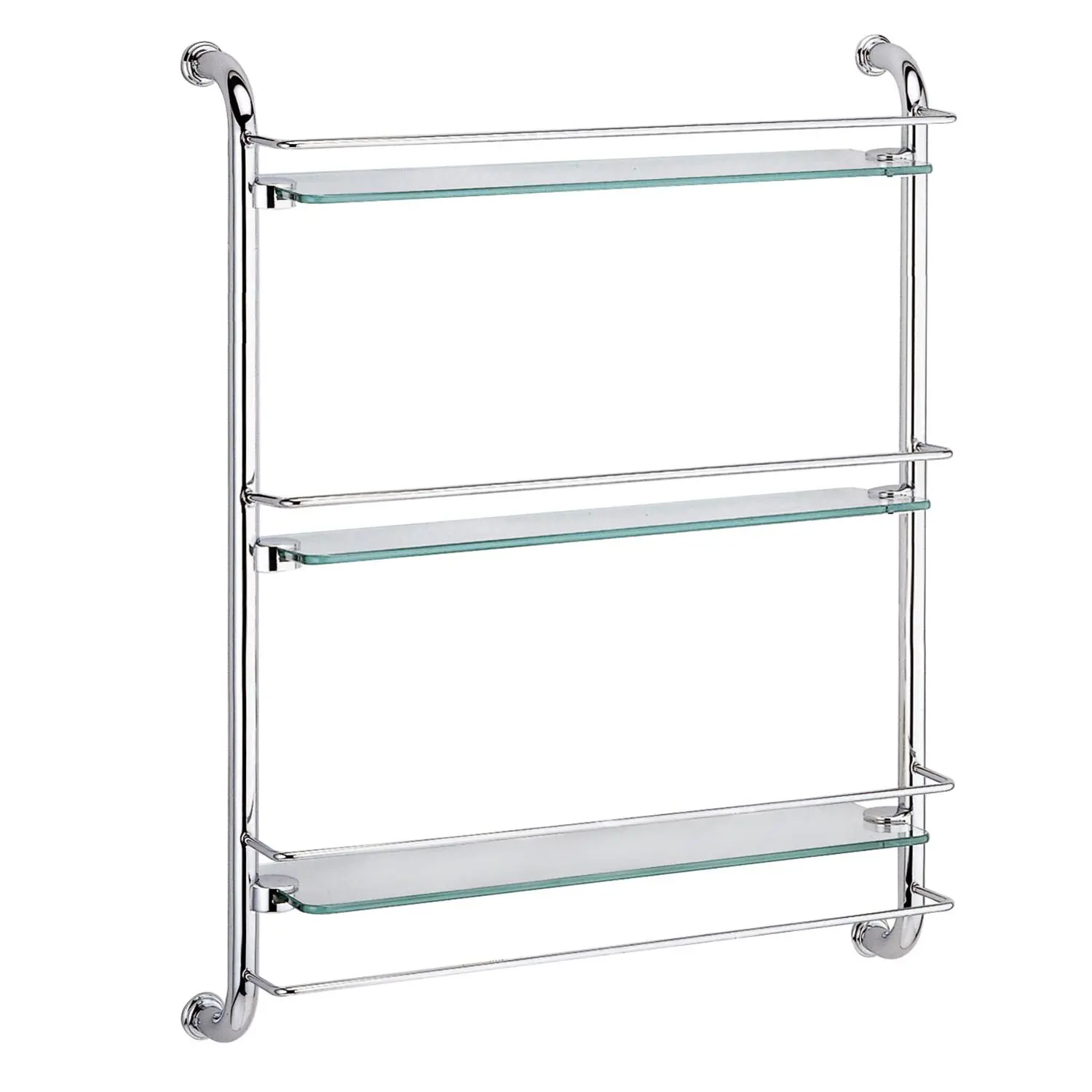 Изображение товара Полка стеклянная WasserKRAFT тройная K-2033 цвет хром