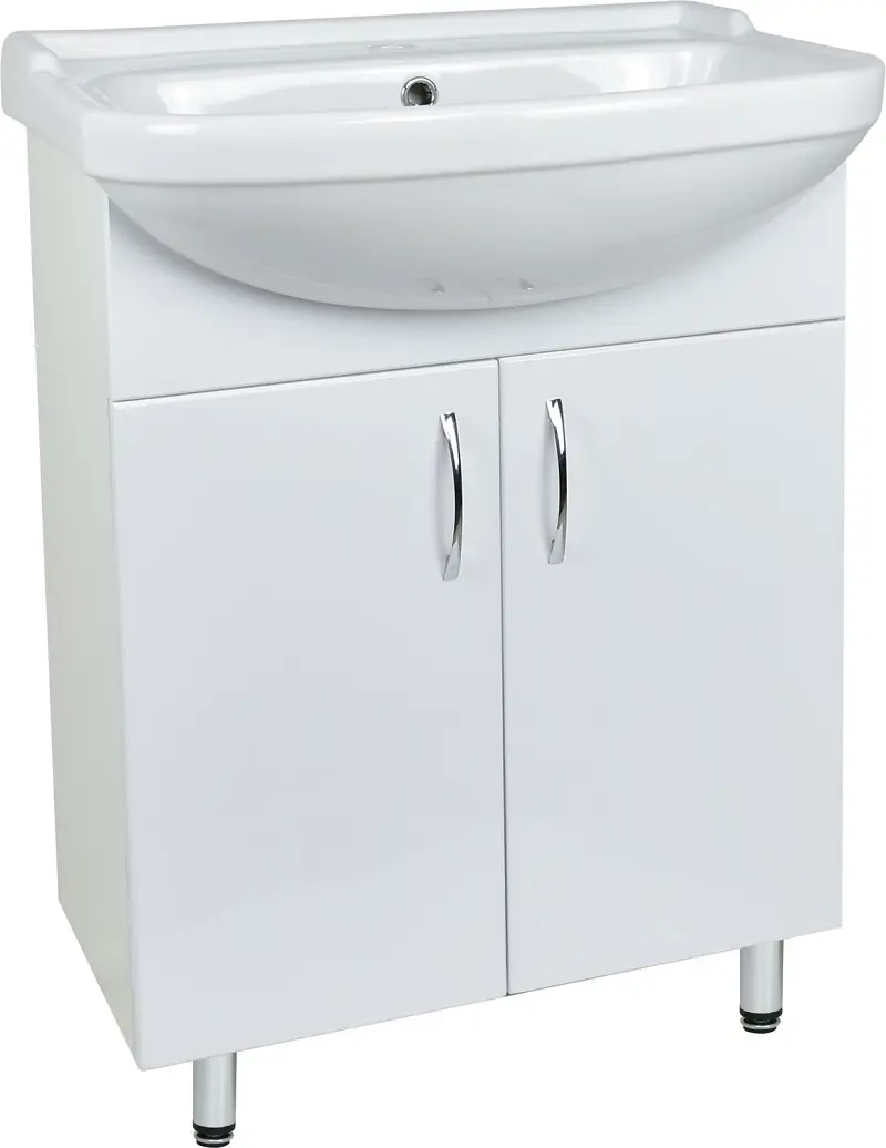 Изображение товара Тумба под раковину Doratiz Эко 60 9912.041 напольная белая Уют 60 см
