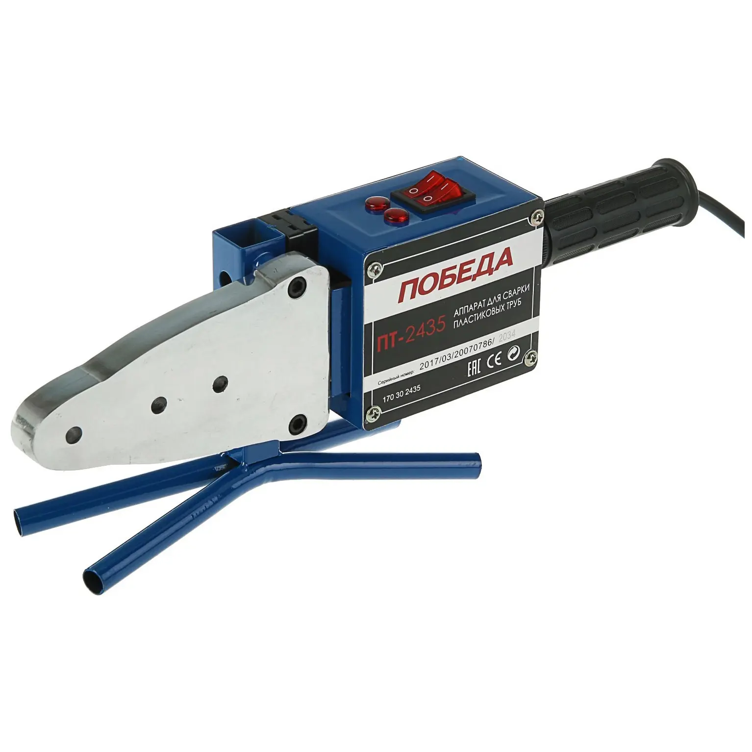 Изображение товара Сварочные аппараты для пластиковых труб Победа ПТ-2435 170302435 6 насадок