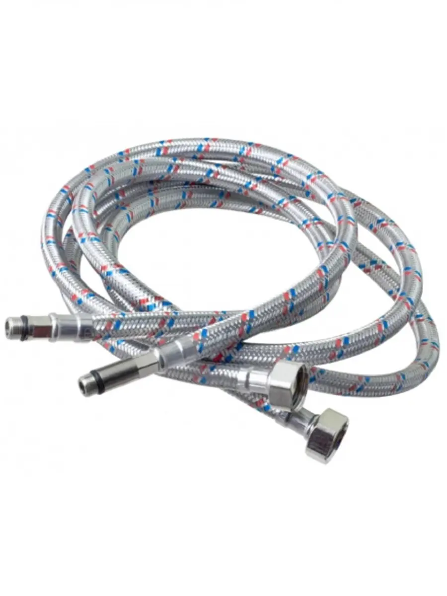 Изображение товара Гибкая подводка для смесителя Oute пара 1/2"/М10 гайка-штуцер 80 см