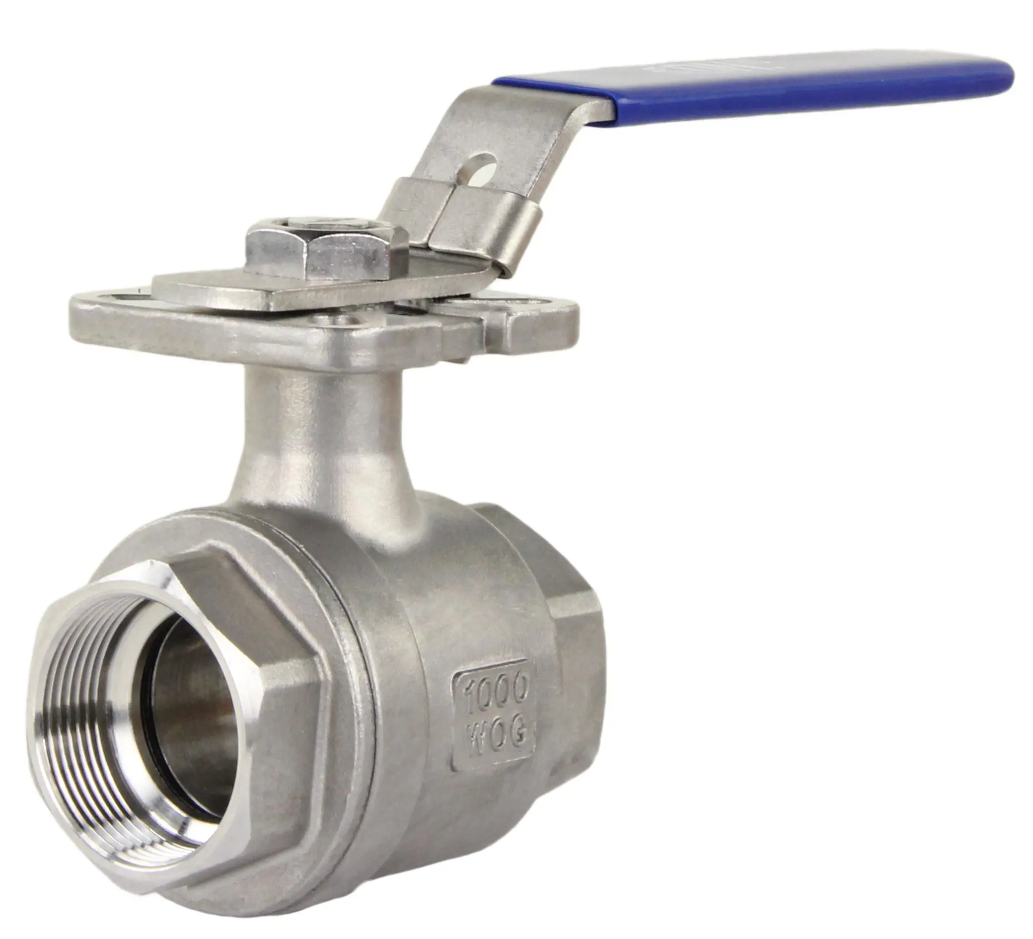 Изображение товара Кран шаровой ручной DN.RU 1 1/2 дюйма 63 бар нержавеющая сталь