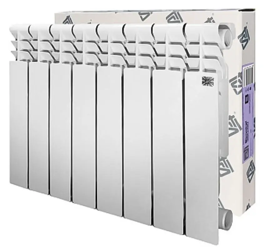 Изображение товара Радиатор Sti Bimetal 350-80 8 секций боковое подключение биметалл белый