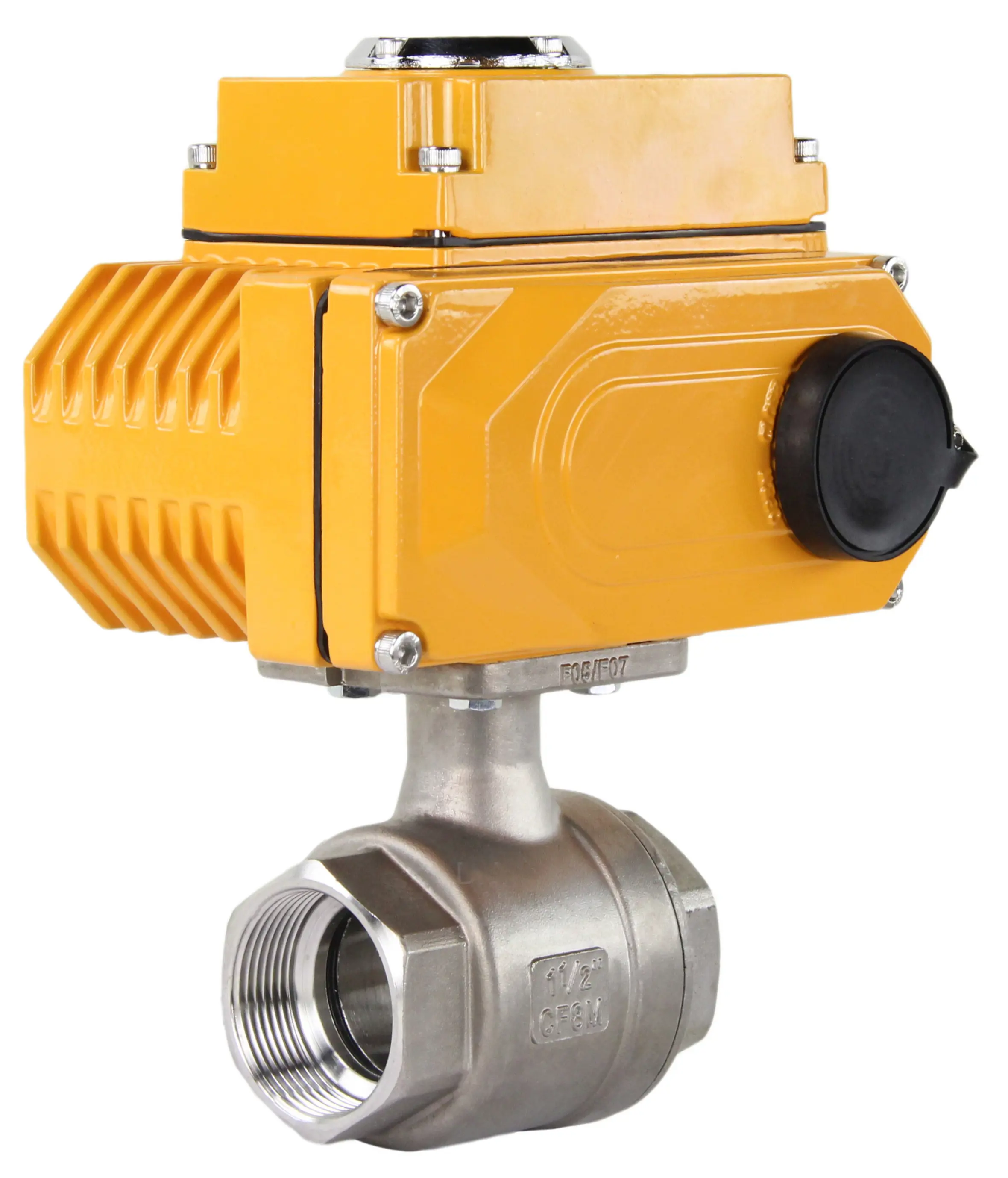 Изображение товара Кран шаровой электроприводной DN.ru 2 1/2 63 бар нержавеющая сталь