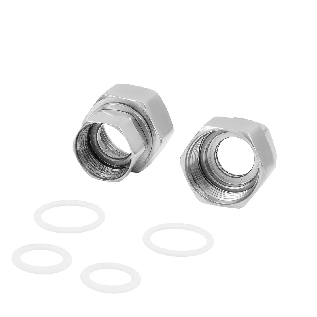 Изображение товара Соединение прямое Smartgroup для полотенцесушителя 1"х3/4" пара гайка-гайка