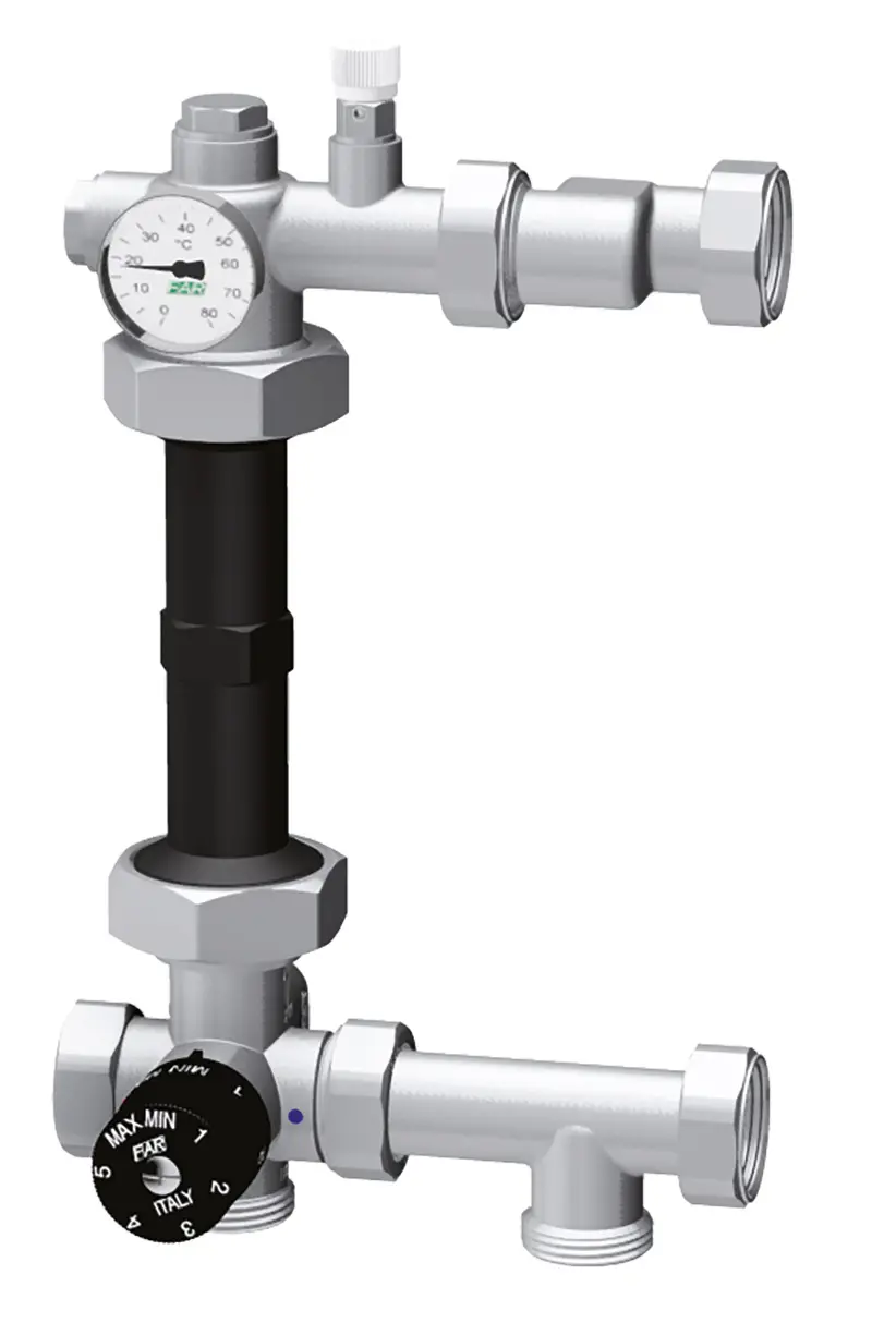 Изображение товара Насосно-смесительный узел Far FK 3493 1 для отопления 1" латунь