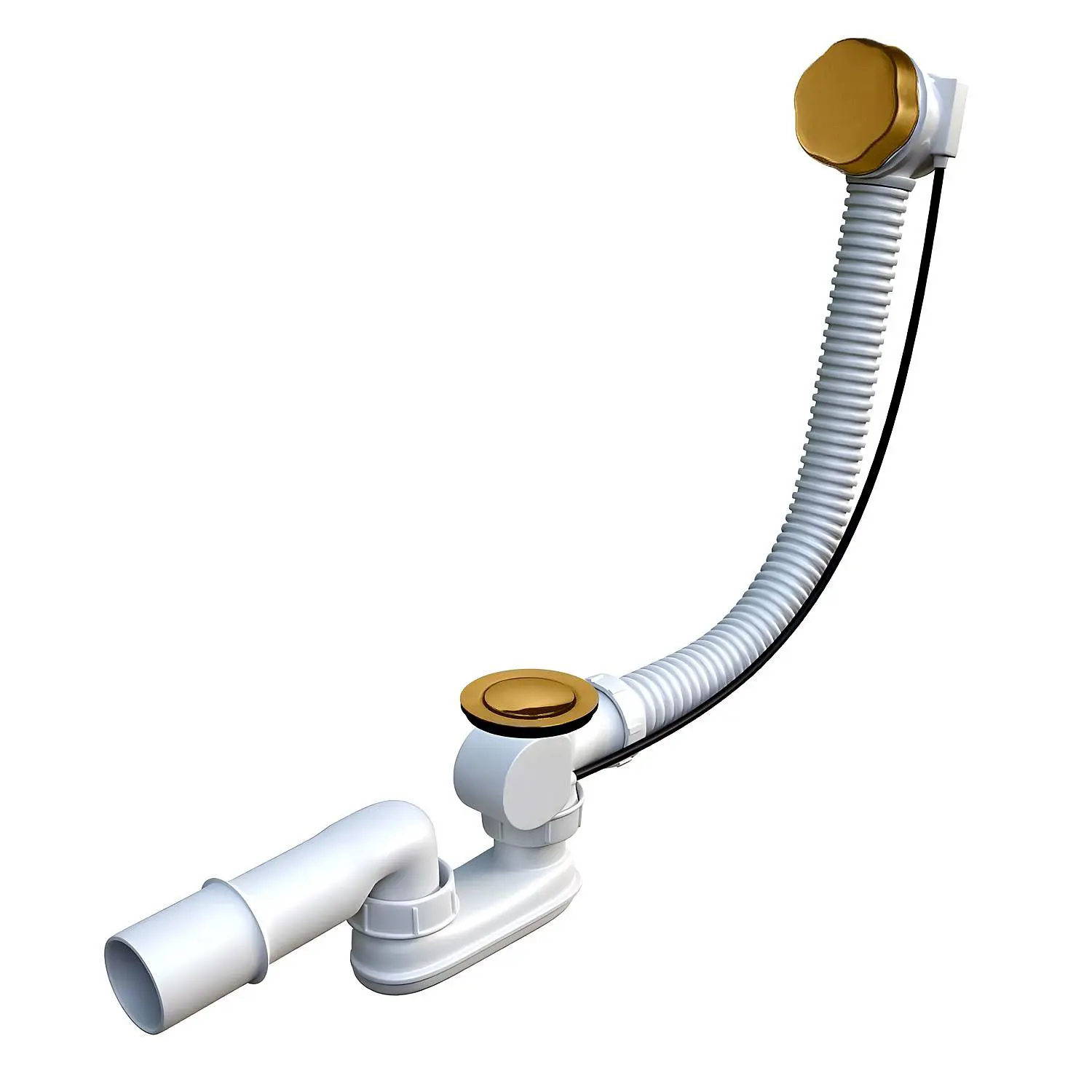 Изображение товара Слив-перелив для ванны Toni Arti TA-BS-60MG 600 мм золотой матовый