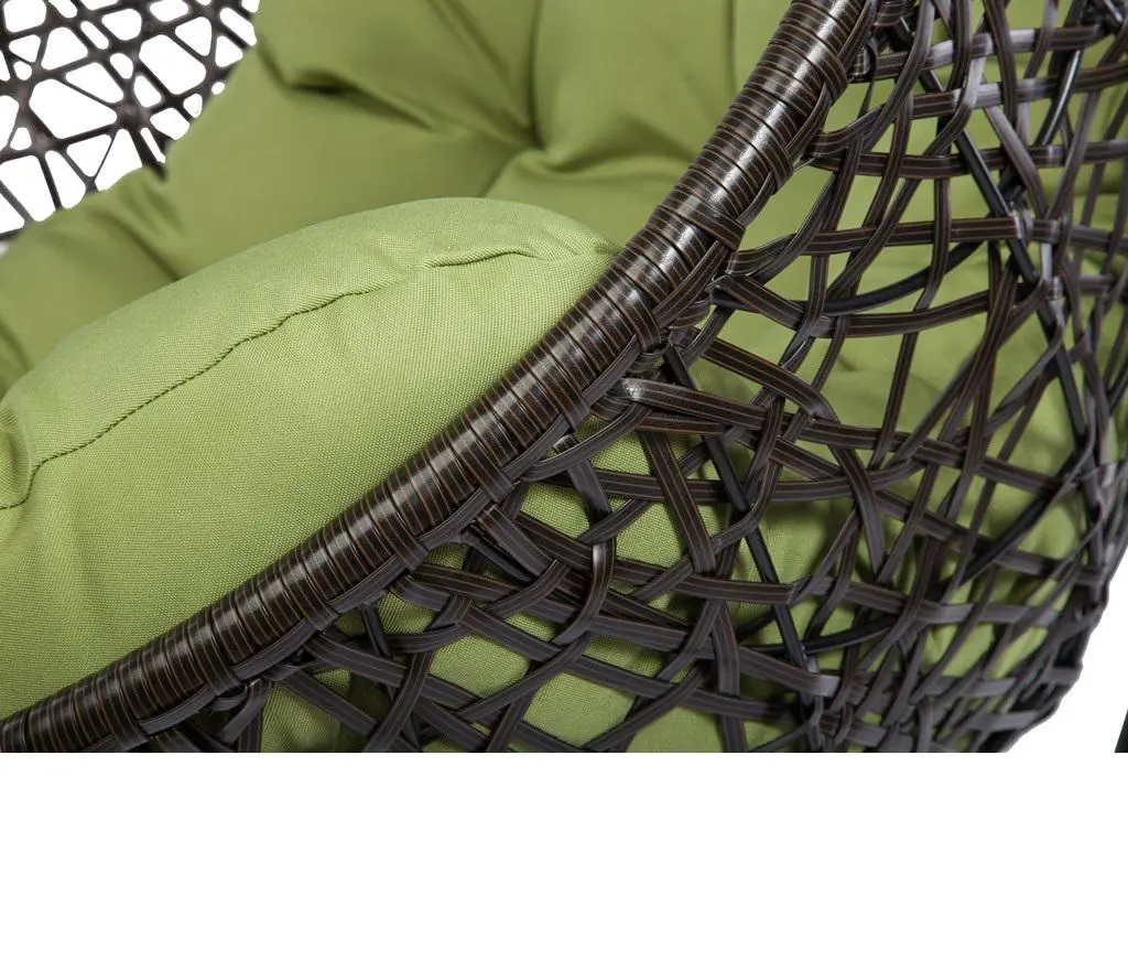 Изображение товара Подвесное кресло Экодизайн искусственный ротанг черный Y0141