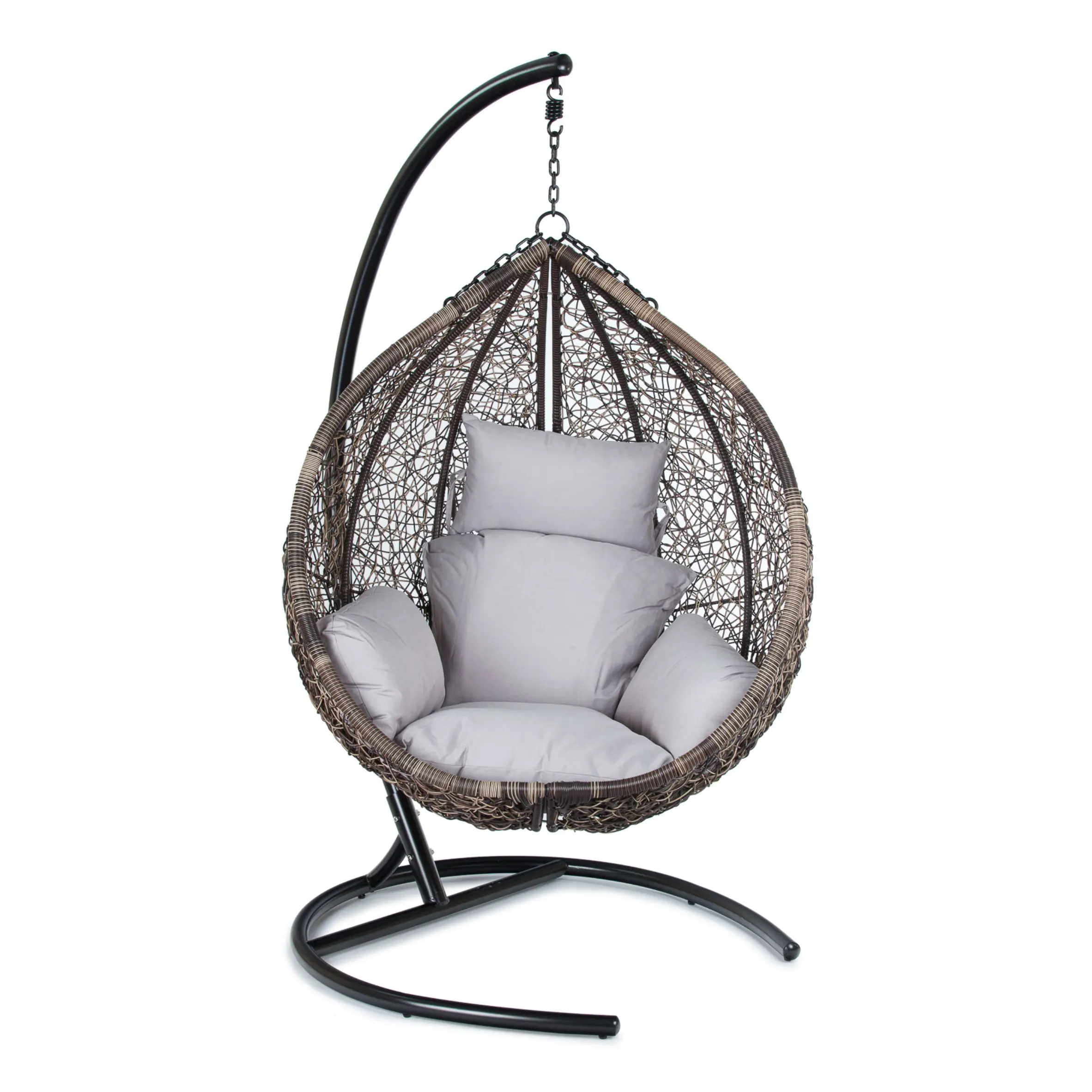 Изображение товара Подвесное кресло Экодизайн искусственный ротанг коричневый Y0069