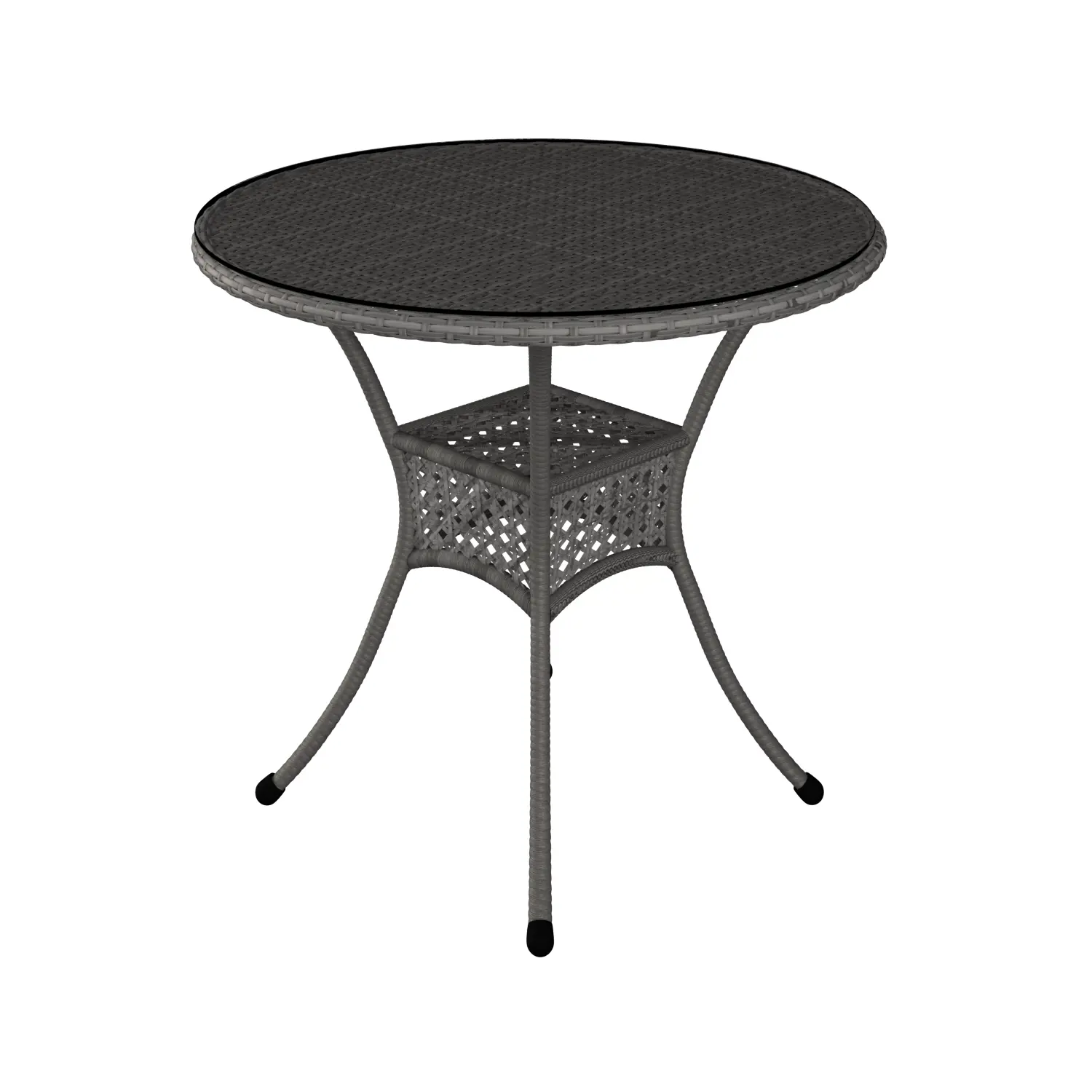 Изображение товара Стол садовый Aiko Deco 90 см х 90 см х 75 см металл серый