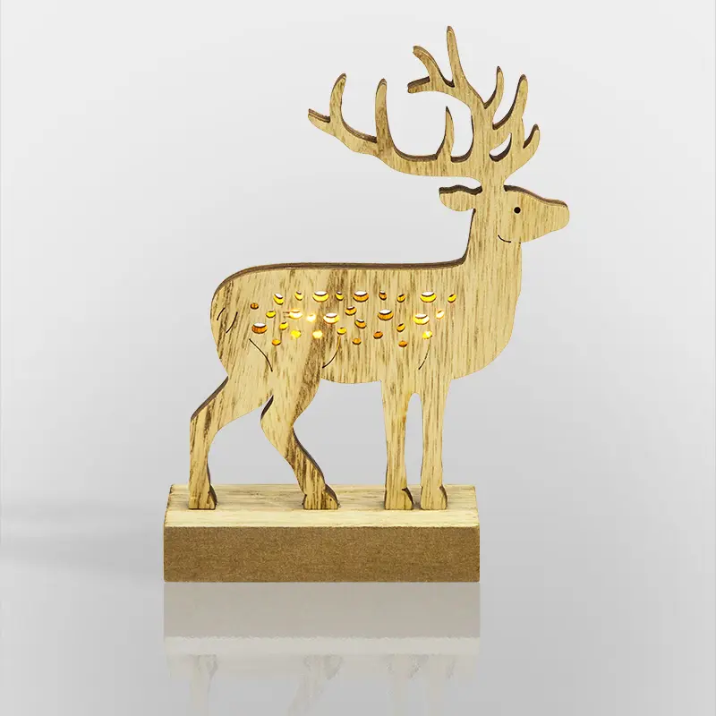 Изображение товара Деревянная фигурка с подсветкой Neon-Night 504-015 Олень 19x15x5 см