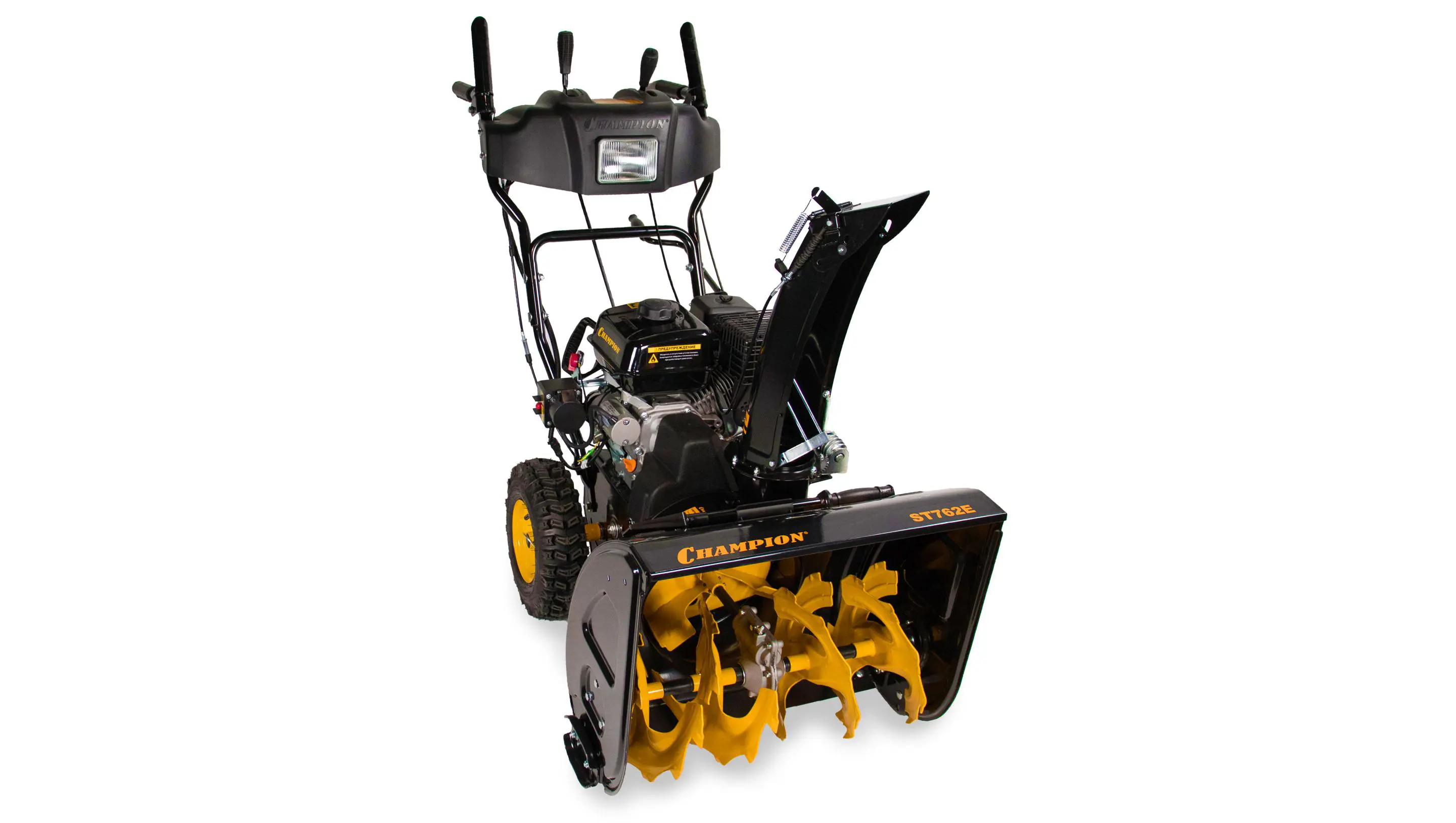 Изображение товара Бензиновый снегоуборщик Champion ST762E 62 см, 6.5 л.с., самоходный