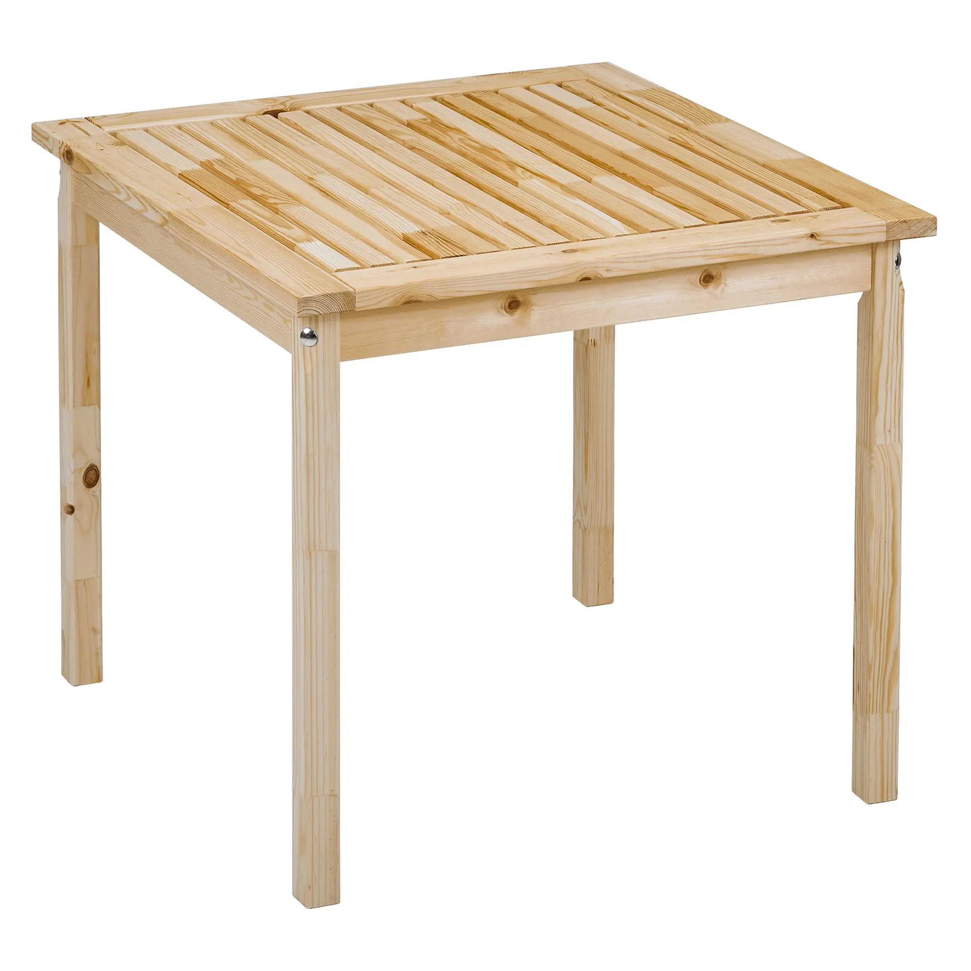 Изображение товара Нераздвижной садовый стол Interlink ХОЛЬМЕН 80 см x 80 см x 72 см дерево бежевый