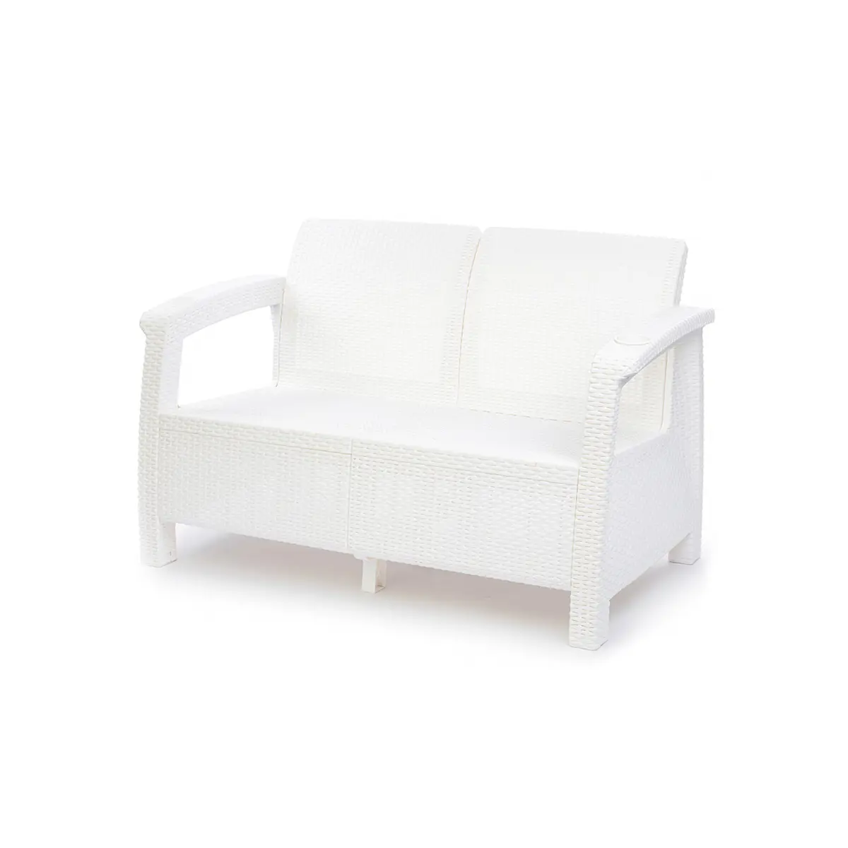 Изображение товара Диван садовый Альтернатива 230148 70 см x 36 см x 118 см пластик белый