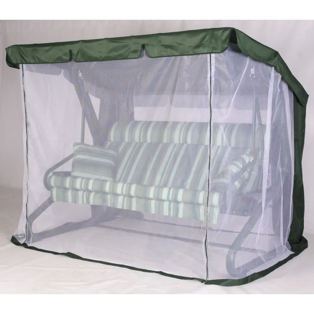 Изображение товара Качели садовые Удачная мебель A44G.554 Портлэнд 3-х местные до 350 кг зеленый