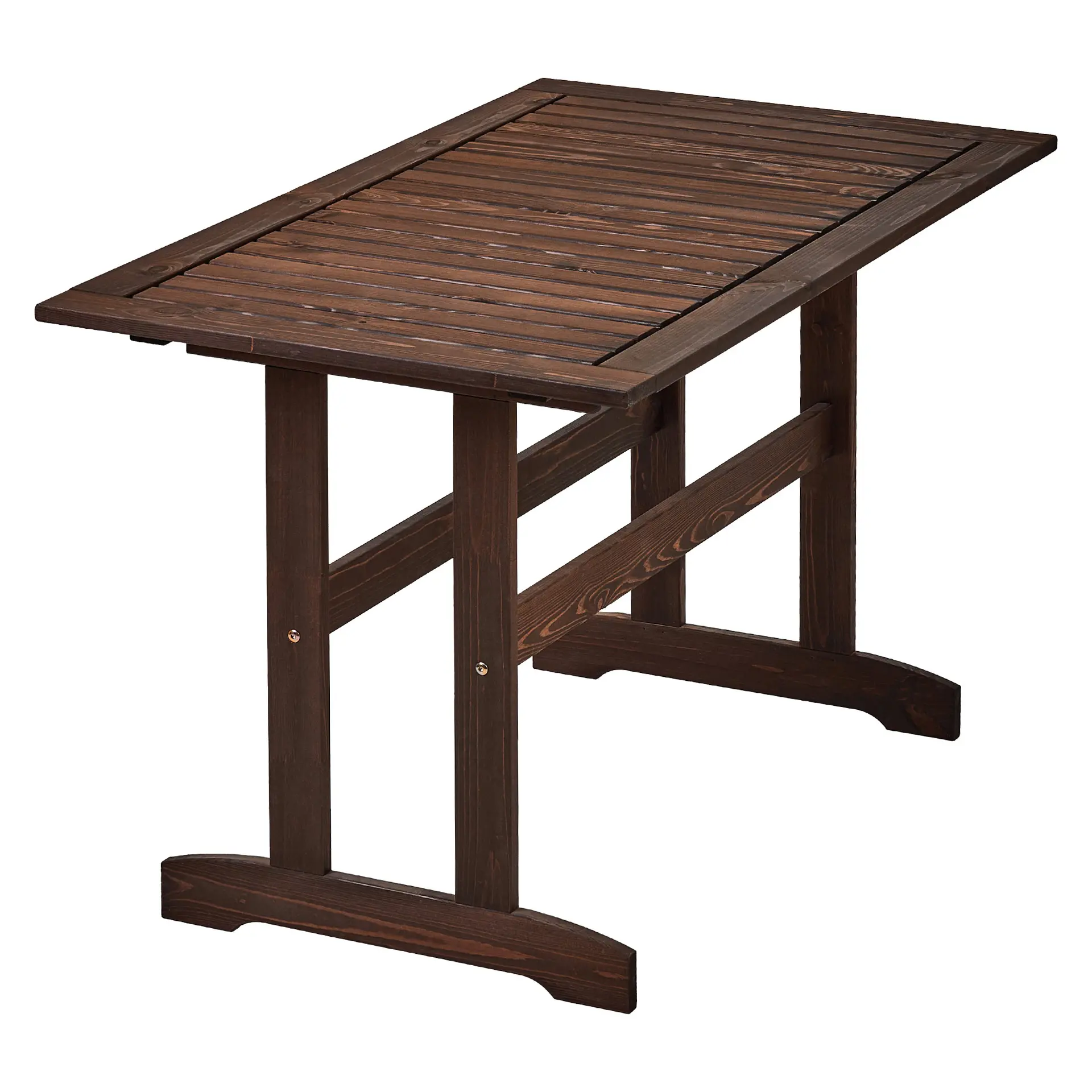 Изображение товара Нераздвижной садовый стол Interlink СТЭНХАМН 75 см x 120 см x 70 см дерево коричневый