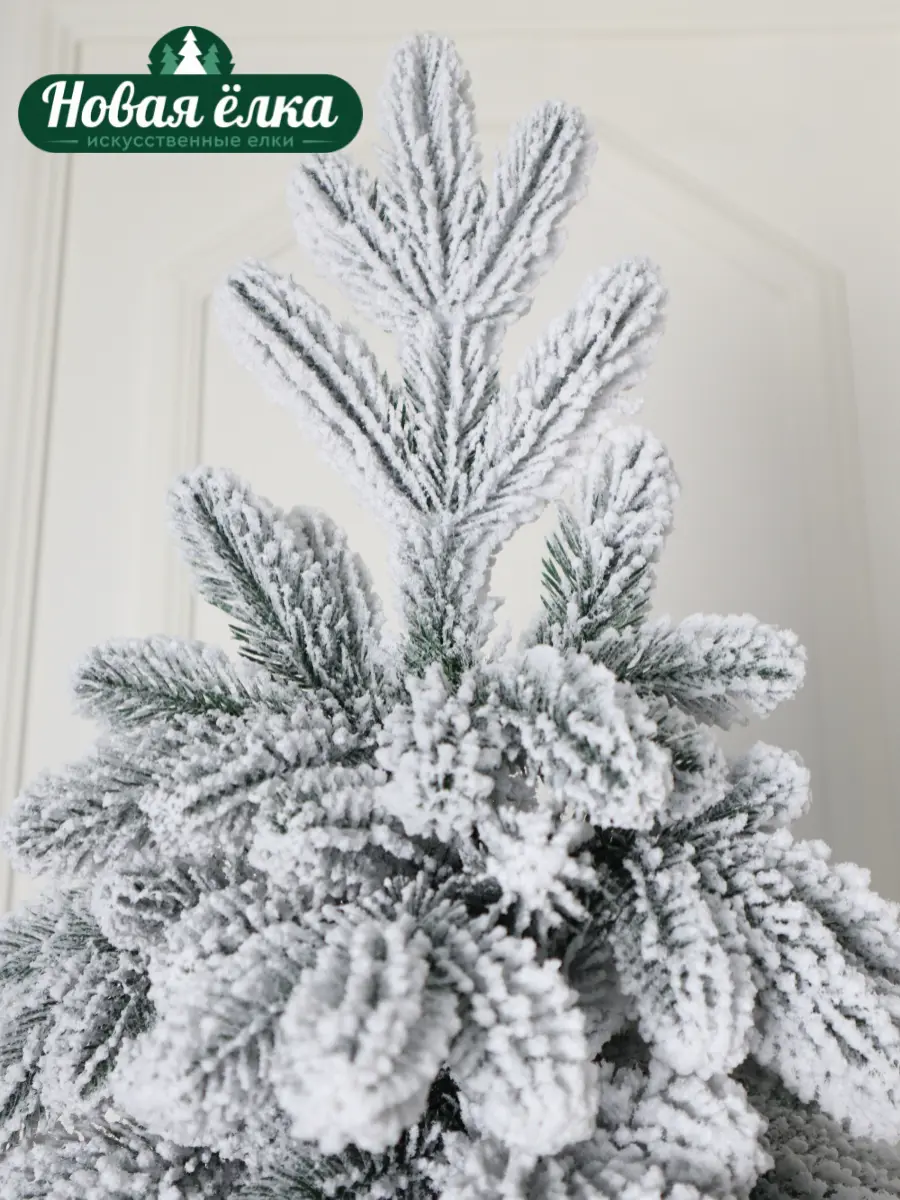 Изображение товара Ель новогодняя искусственная Новая ёлка 30180zs Бельгийская преимум заснеженная 180 см