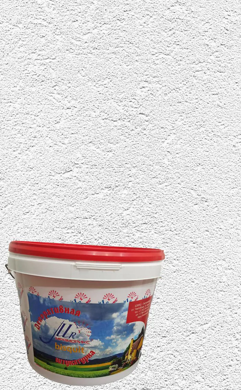 Изображение товара Камневидная декоративная штукатурка Бисквит Мраморикс 16 кг для стен и фасадов