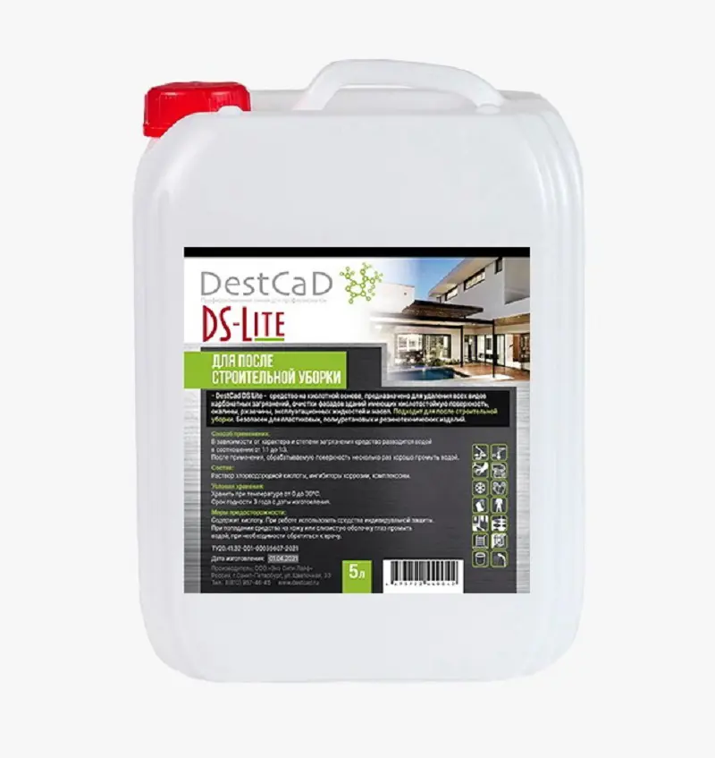 Изображение товара Средство для уборки после ремонта DESTCAD DS Lite 00-00000711 5 л